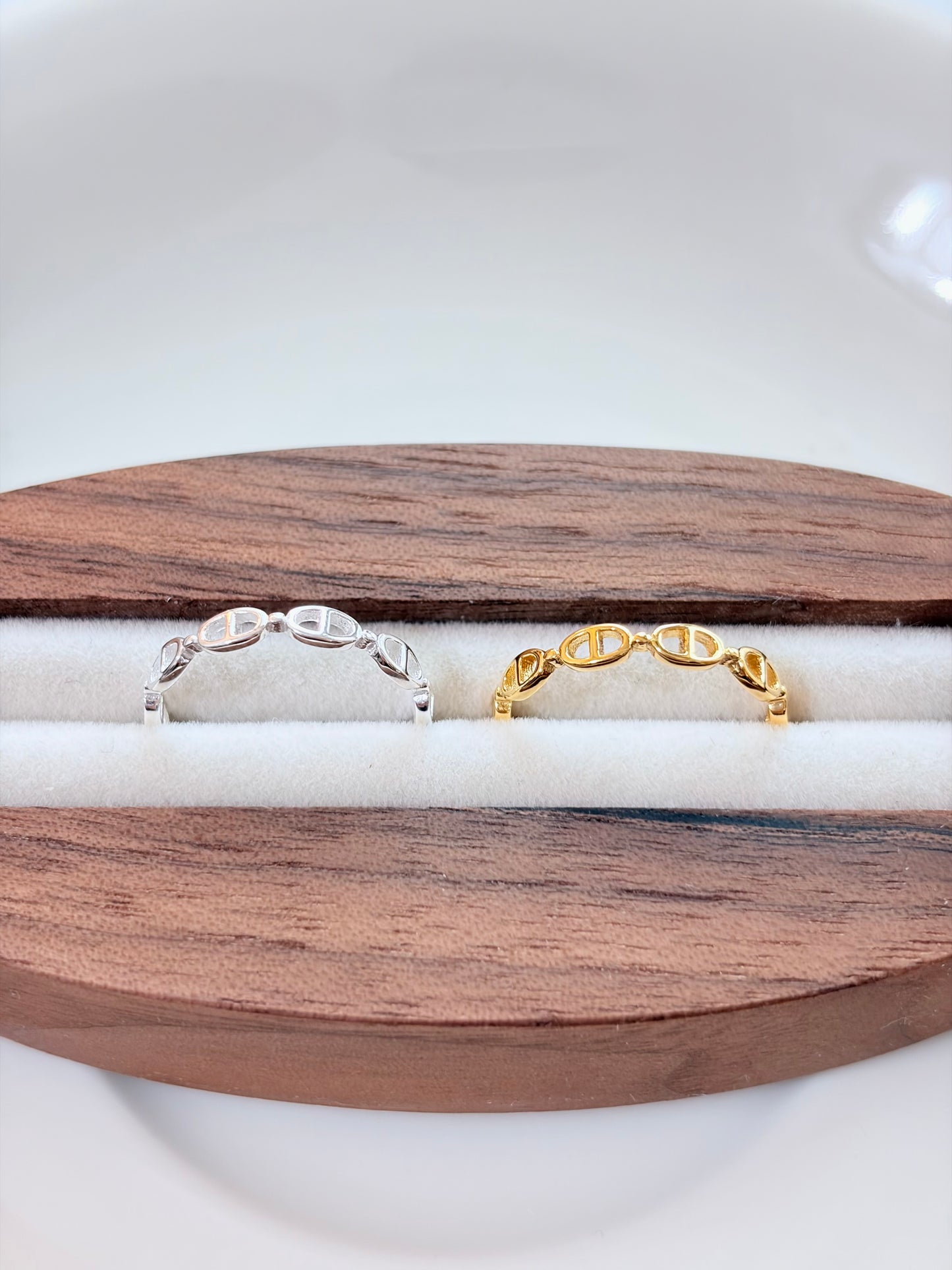 簍空鏈節戒指Chain Link Ring