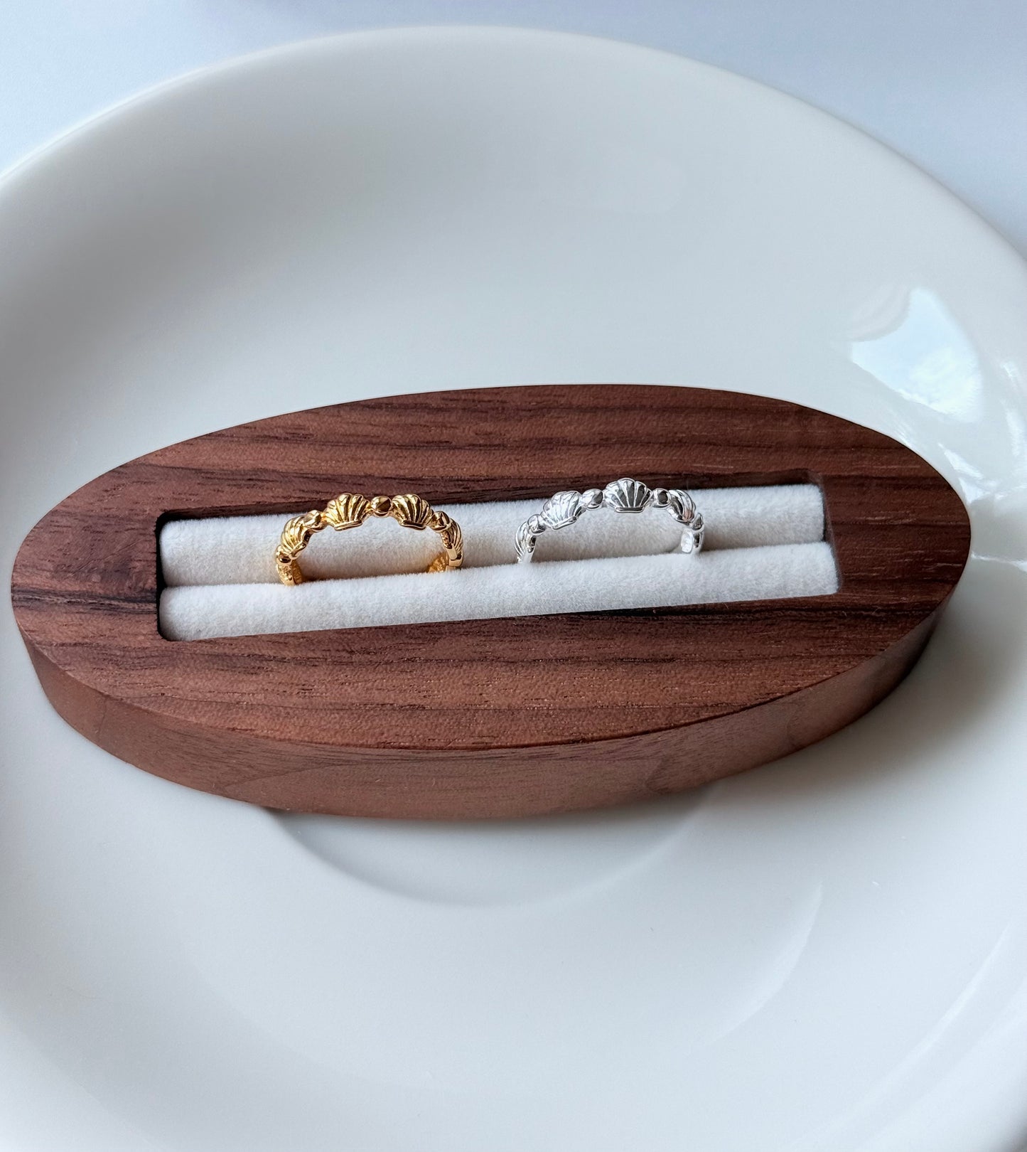 可愛復古的貝殼戒指