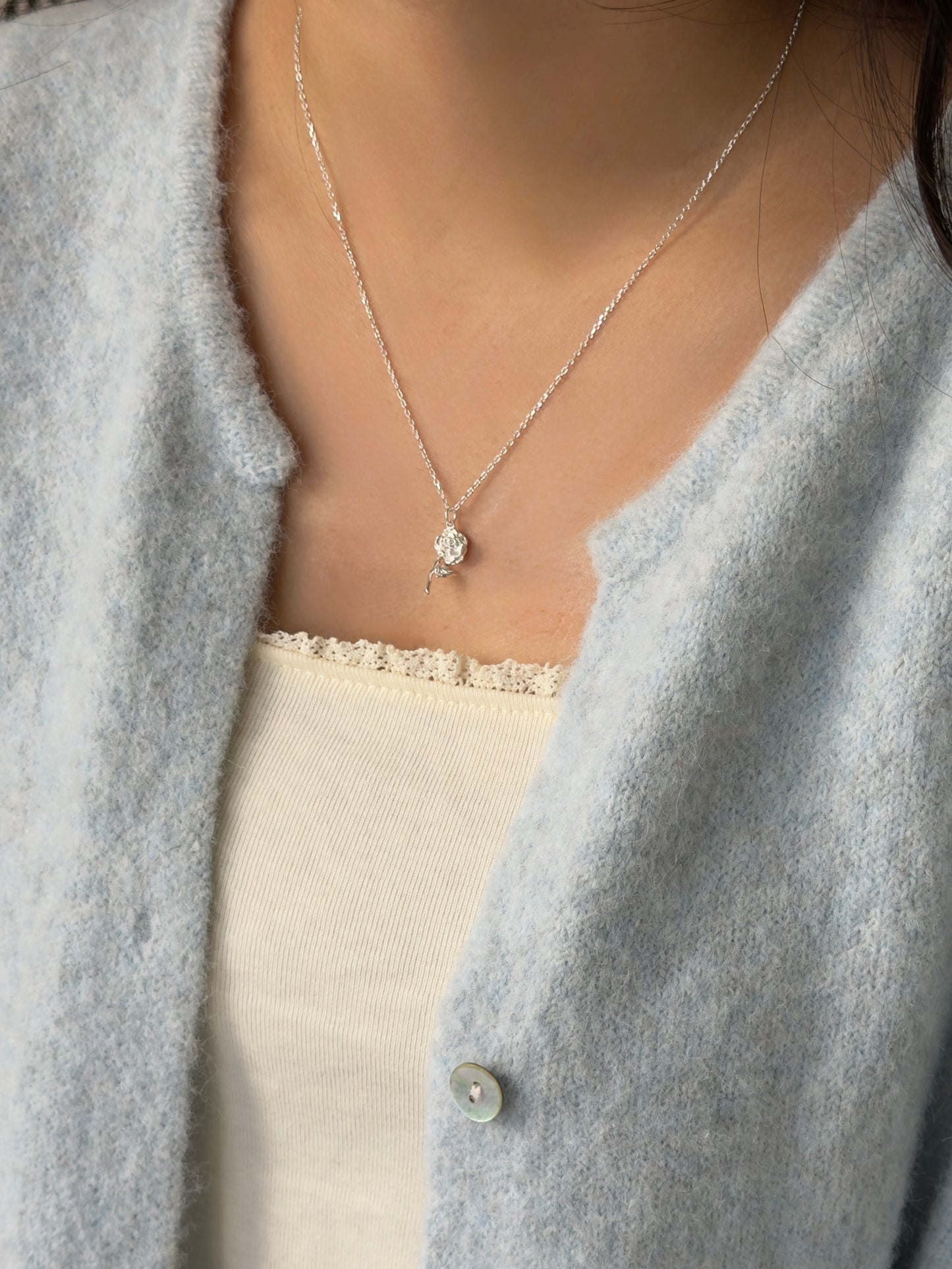 重磅推薦款 精緻玫瑰花苞項鍊🌹✨