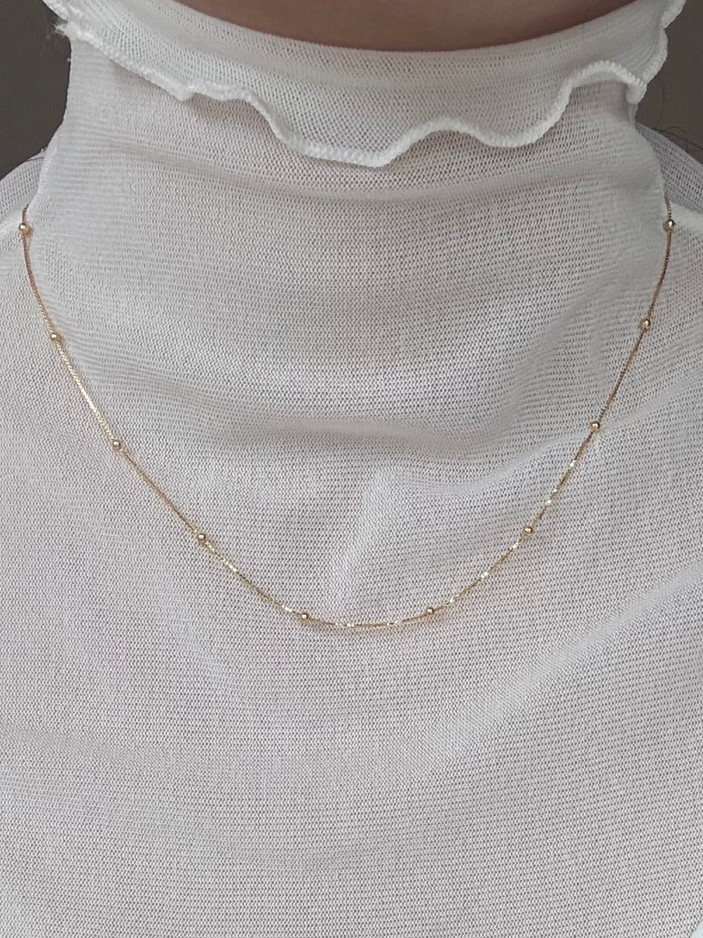 百搭極簡素鏈☁️Soft Bead Necklace