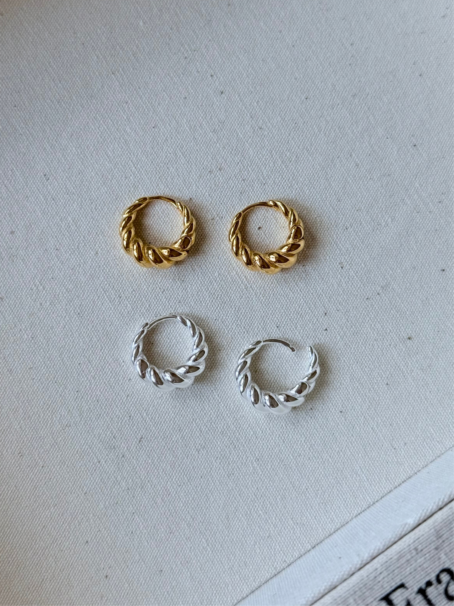 復古經典麻花耳環