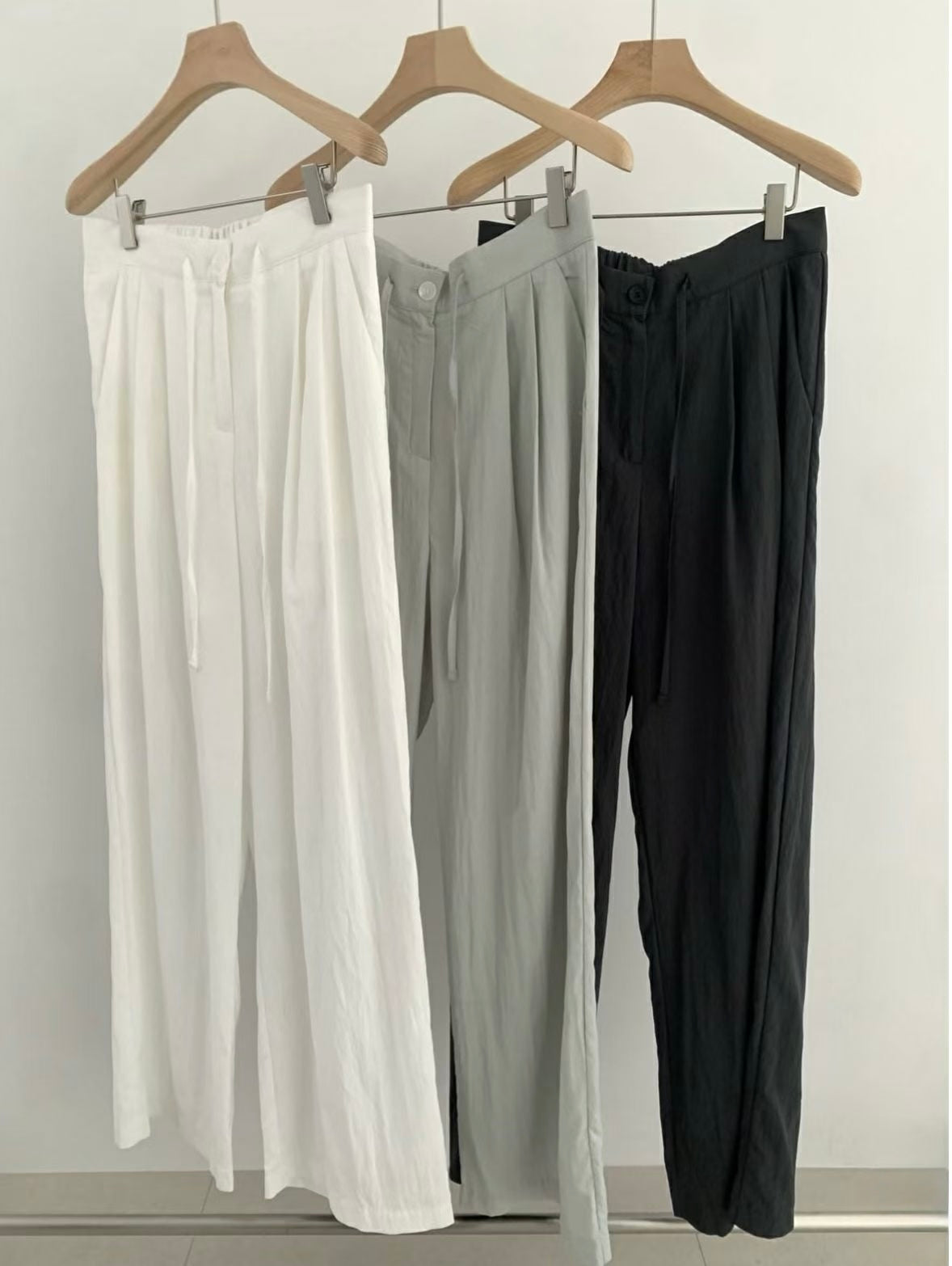J06夏日必備☀️法式天絲涼感舒服褲