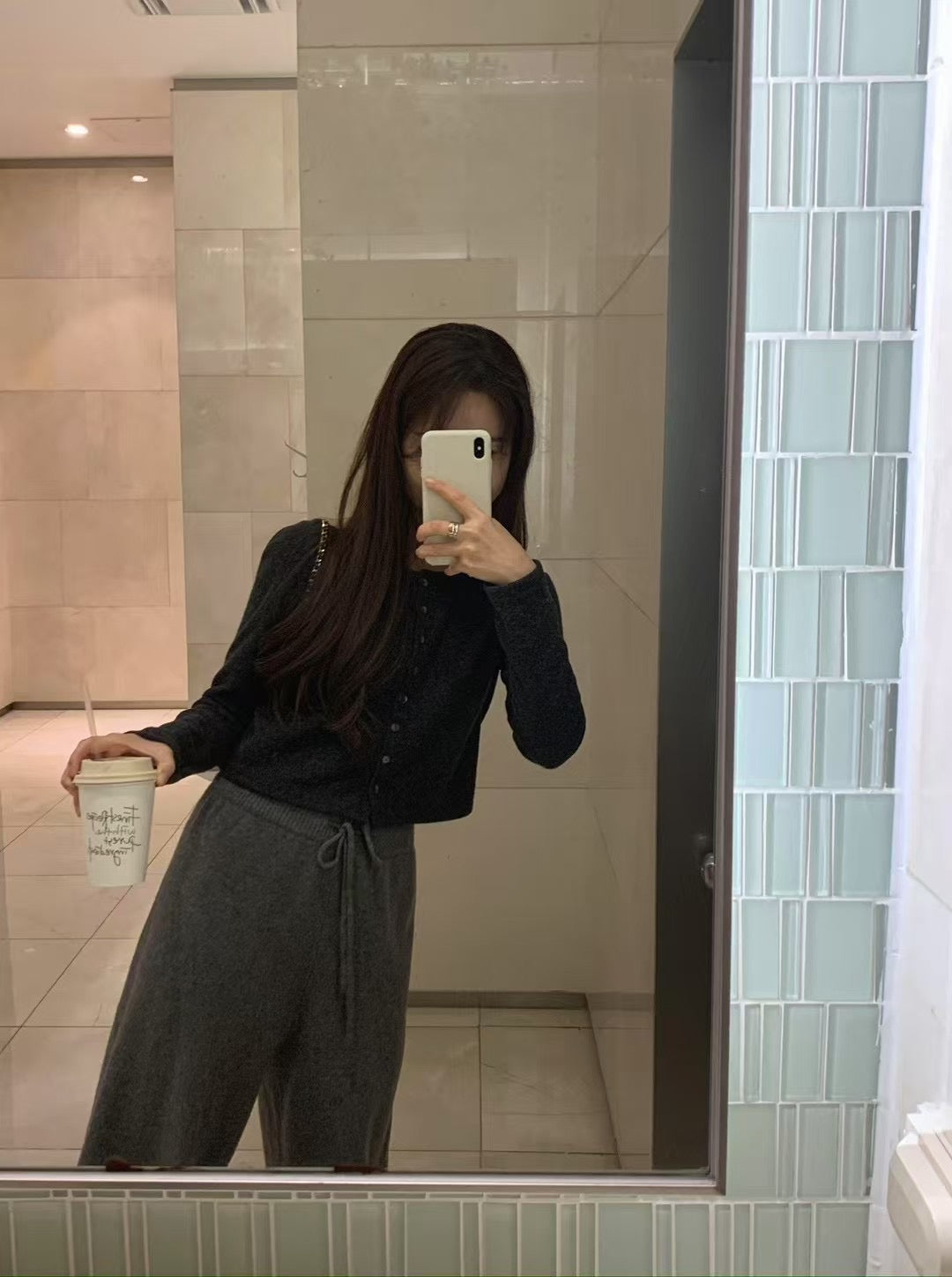 安哥拉羊毛針織開襟衫