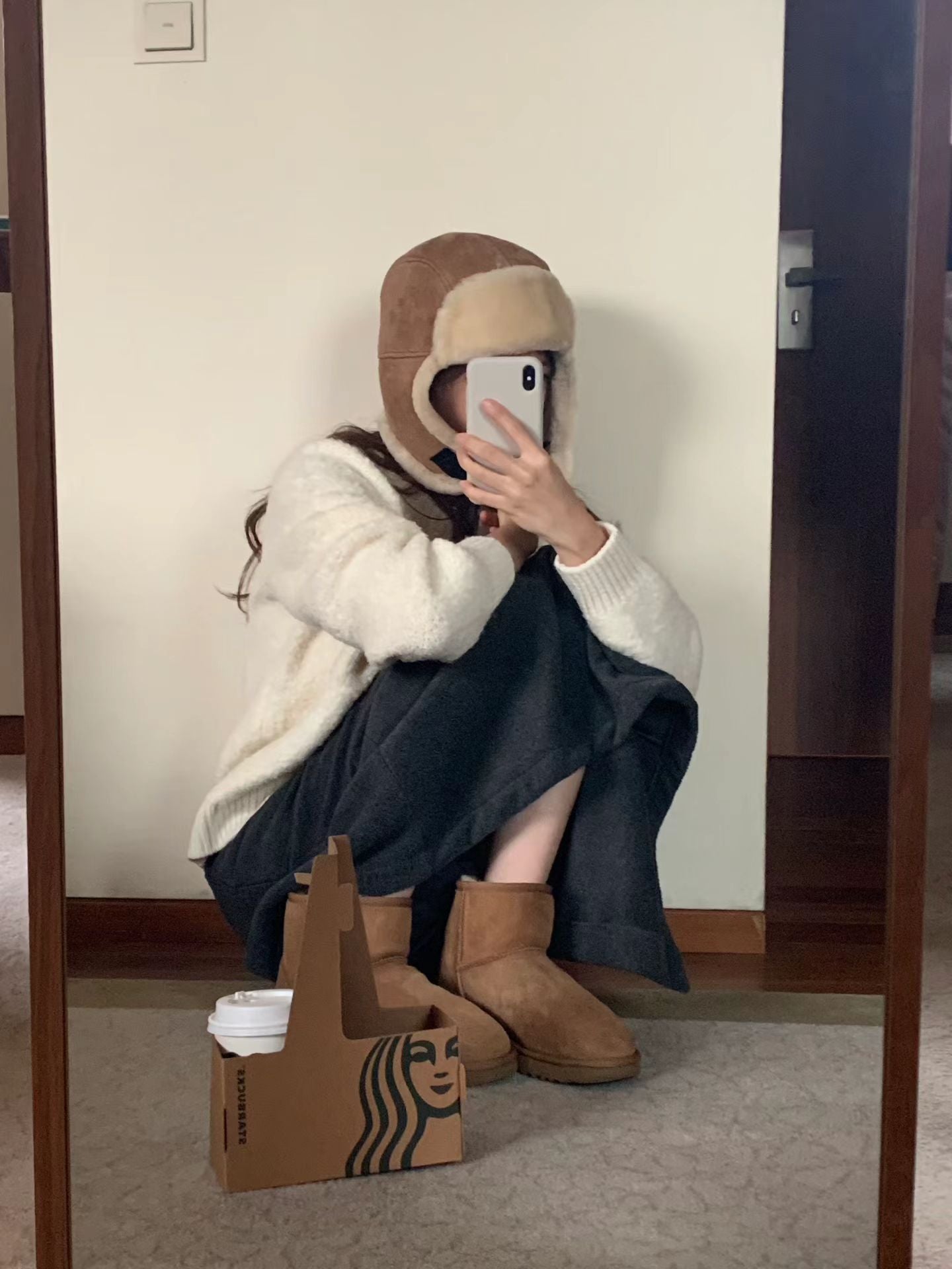 療癒色系🩵寶寶藍圈圈毛毛衣開衫