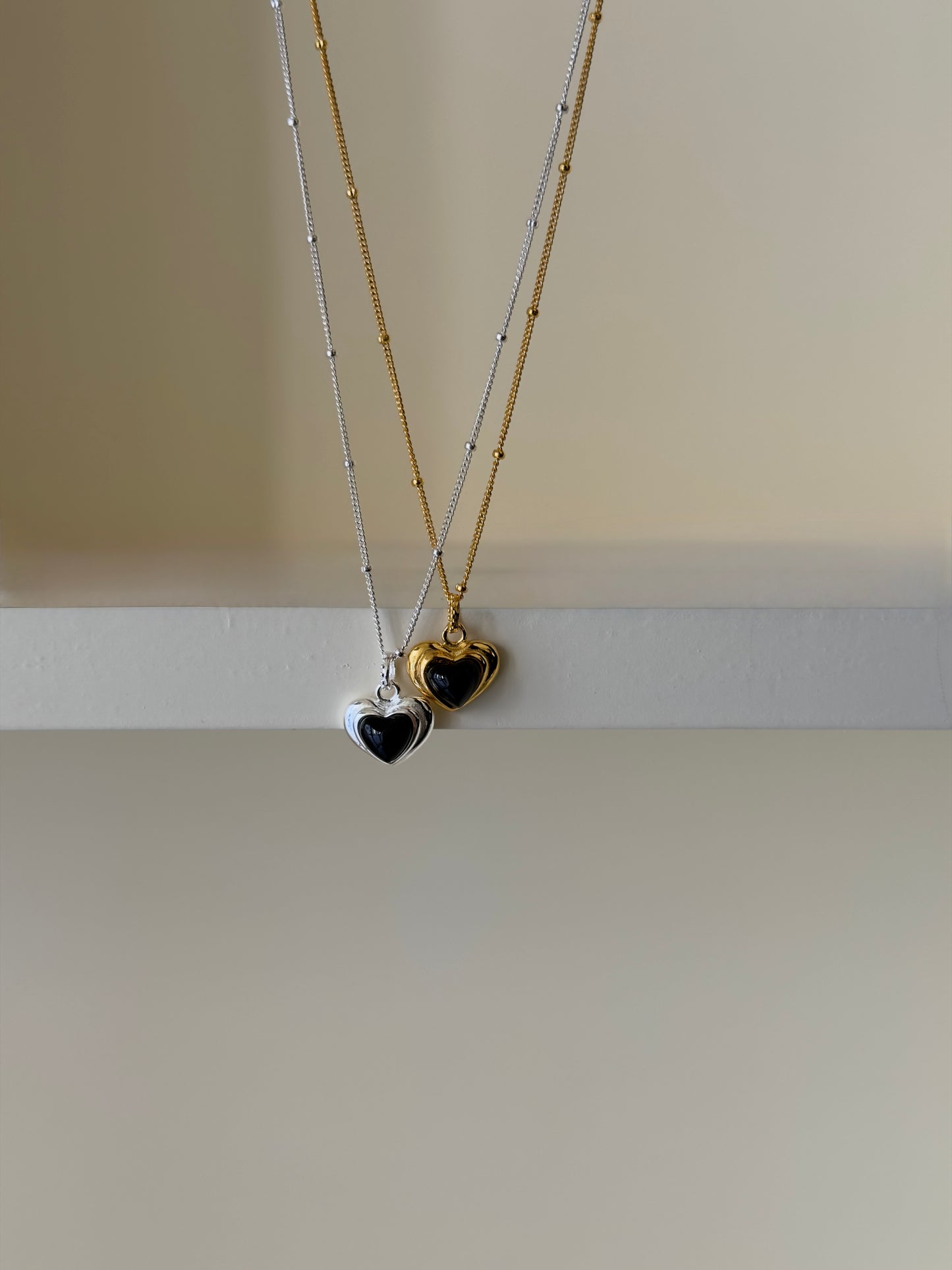 推薦款💝復古感滿滿愛心原石項鍊