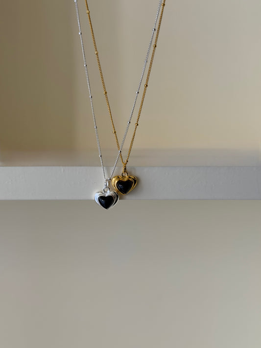 推薦款💝復古感滿滿愛心原石項鍊