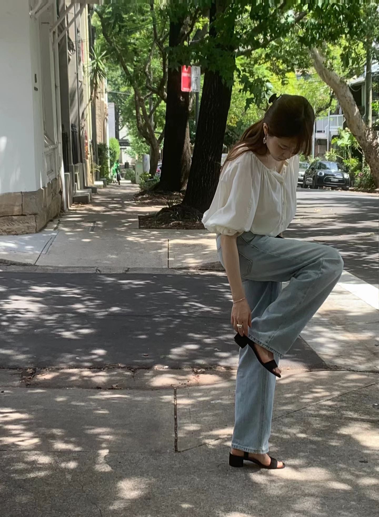【現貨🍦】M32Ounce質感水洗牛仔寬褲
