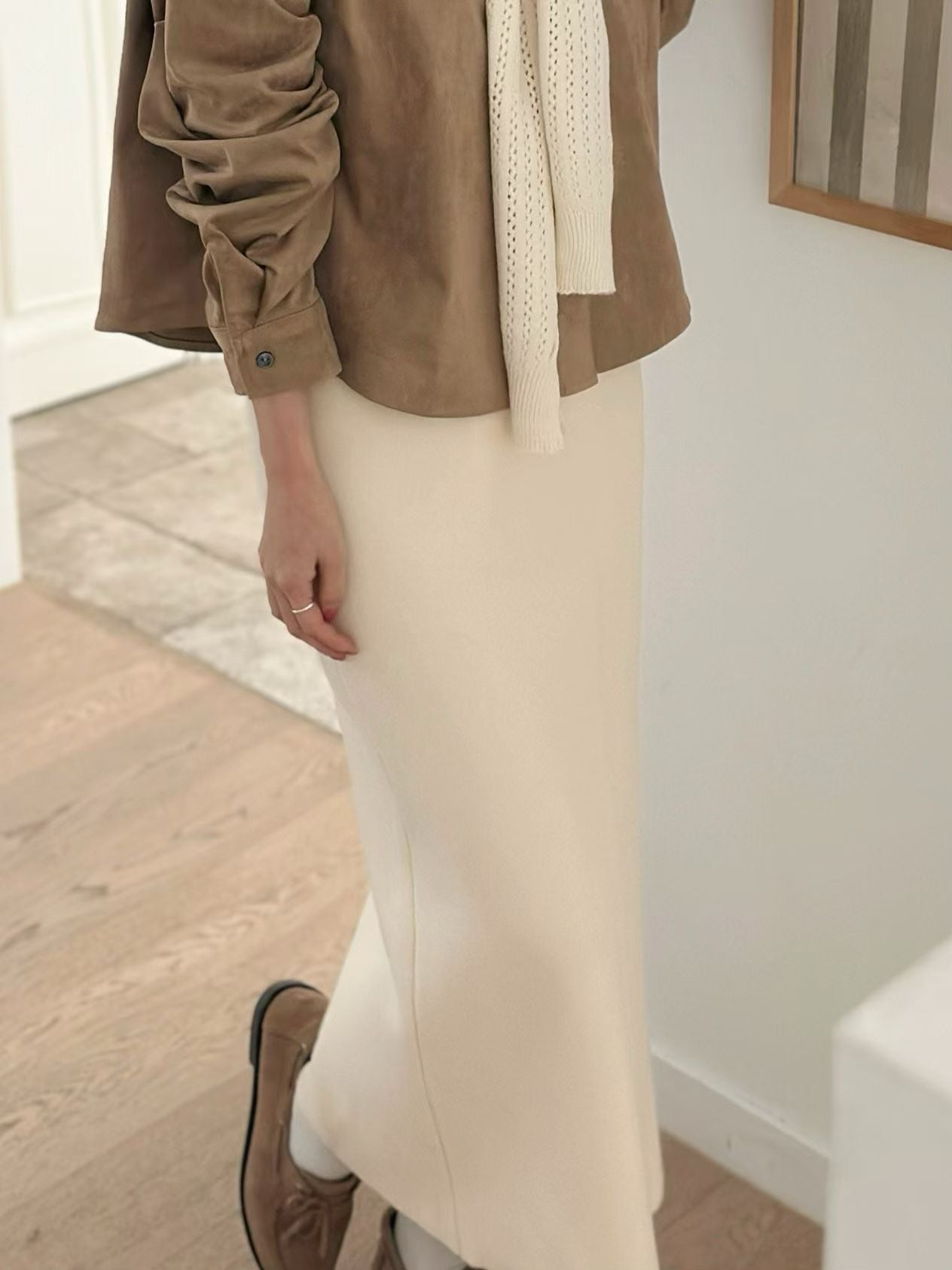 厚榜羊毛針織裙