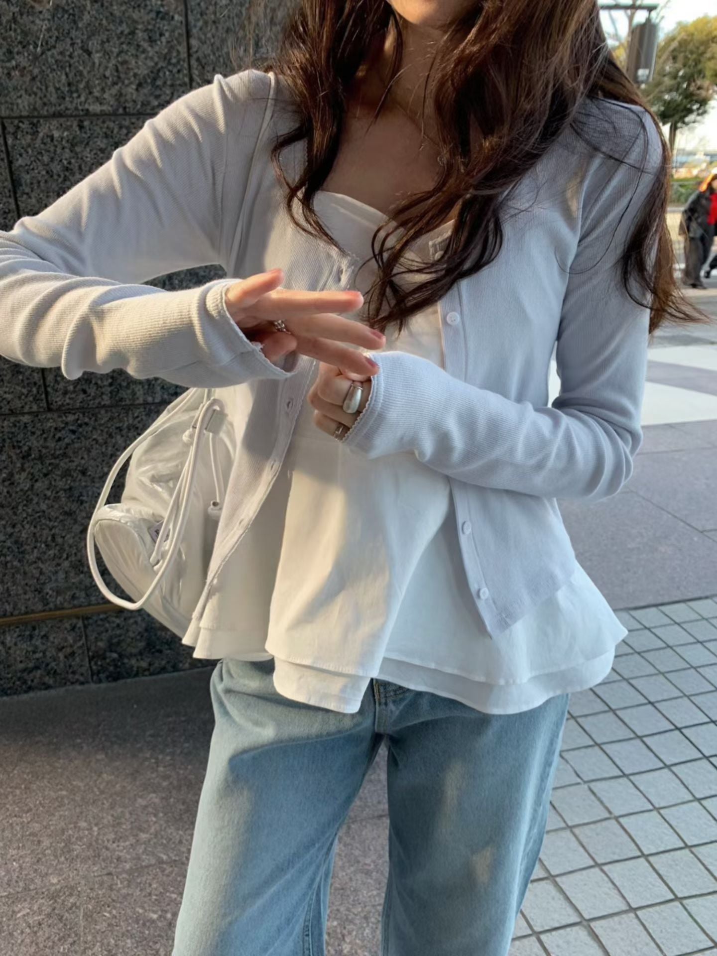 【現貨🍦】A48法式奶油柔霧開衫