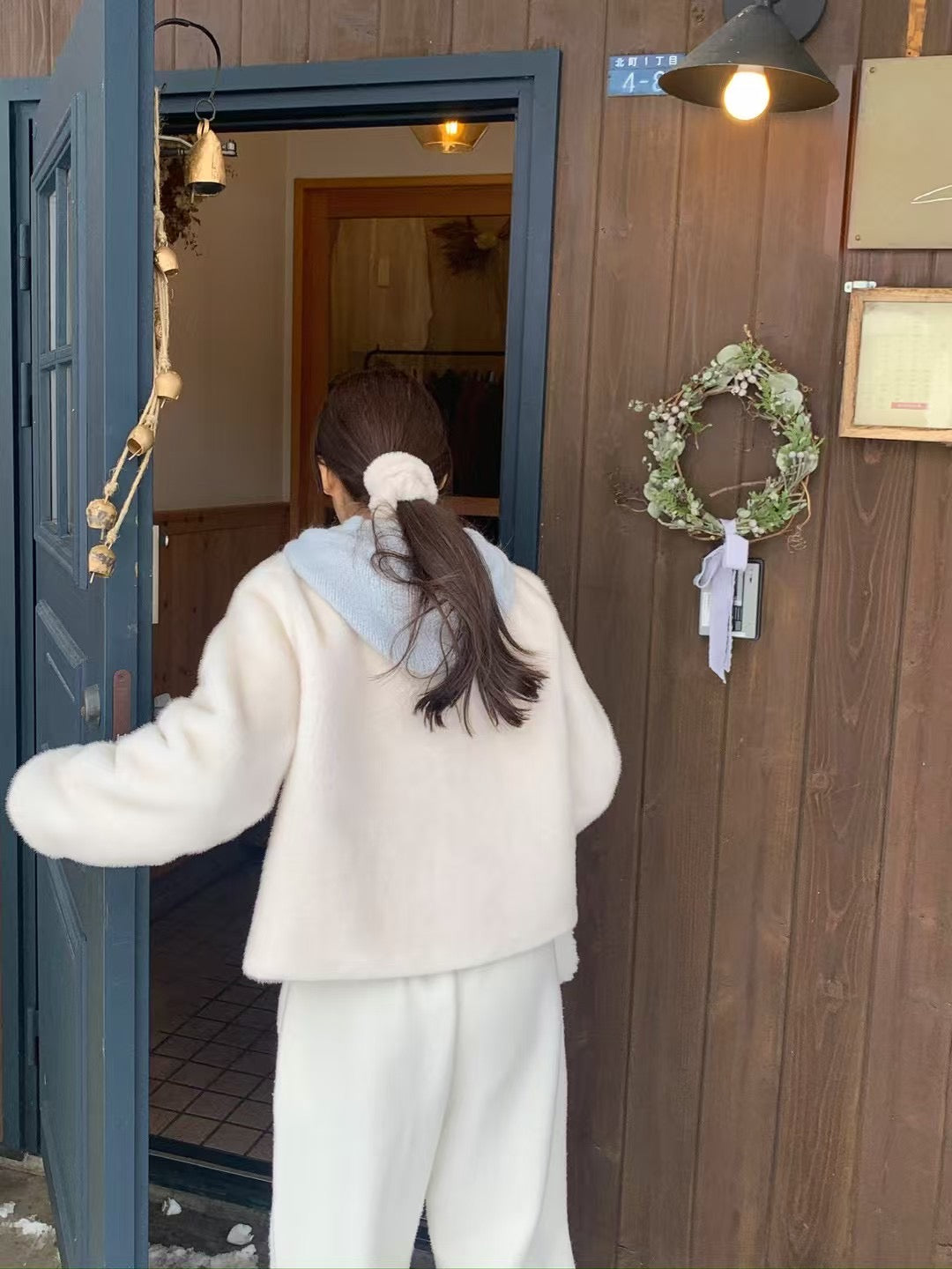 🇰🇷設計師選品 羊駝毛&羊毛混織短板帽踢