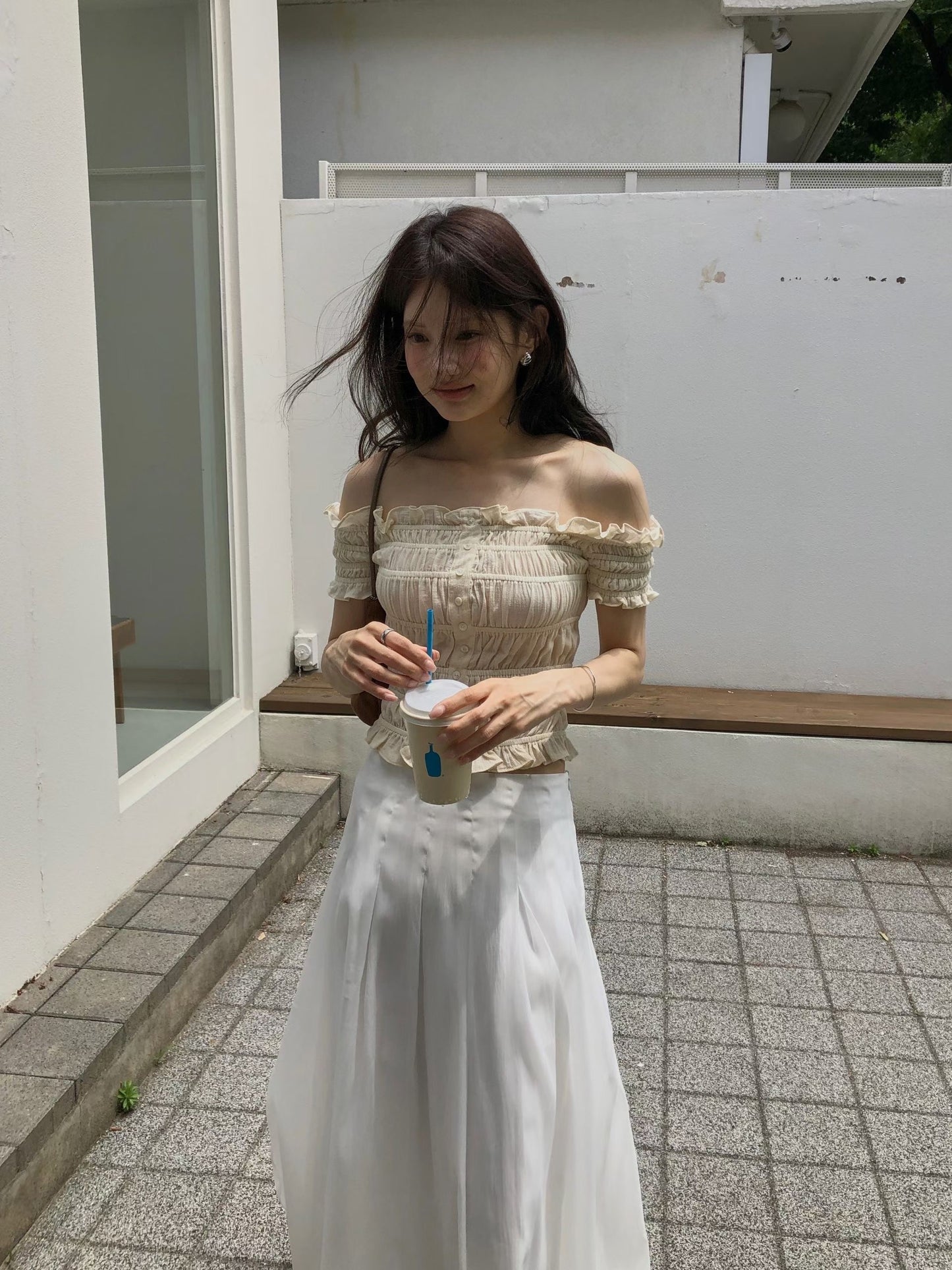J15法式月光奶霧長裙