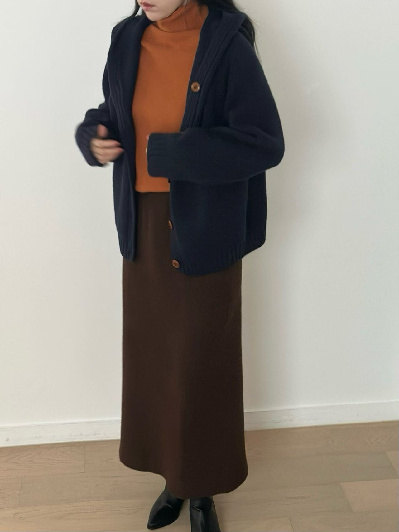 厚榜羊毛針織裙