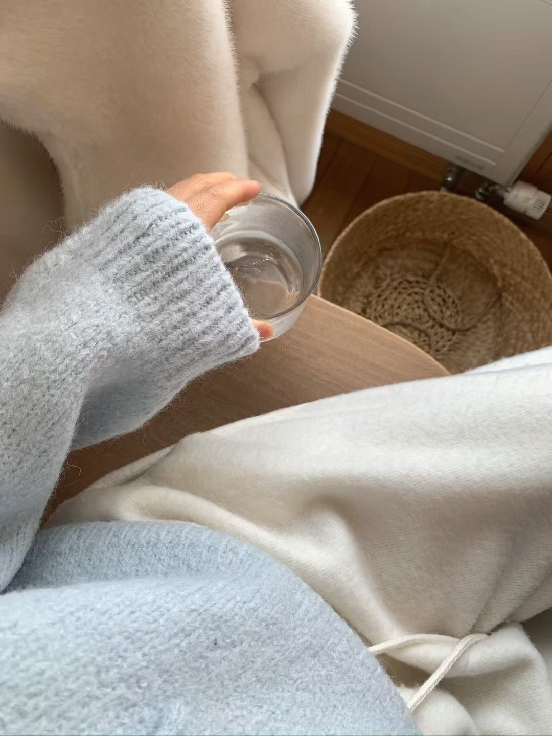 🇰🇷設計師選品 羊駝毛&羊毛混織短板帽踢