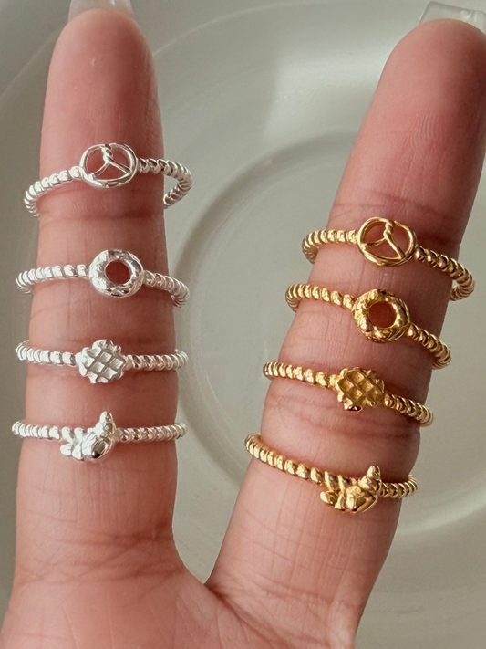 今天也要補充一點甜🍯Biscuit Afternoon餅乾下午茶戒指系列