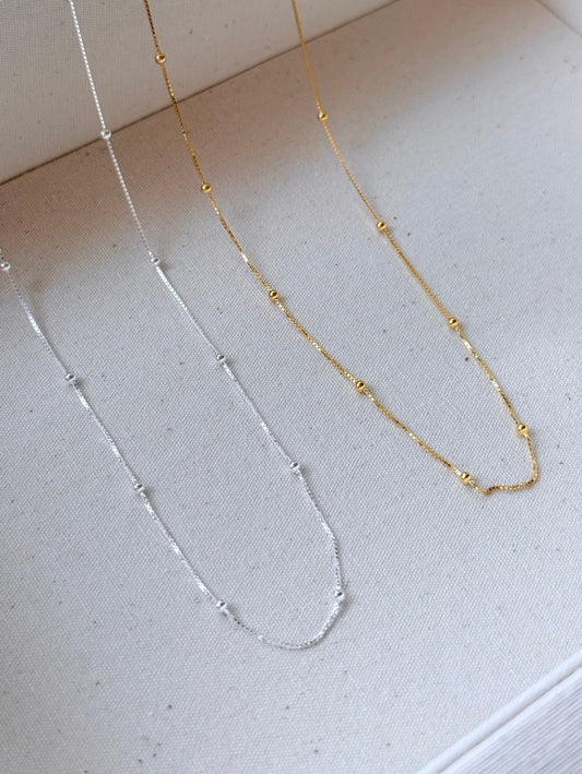 百搭極簡素鏈☁️Soft Bead Necklace