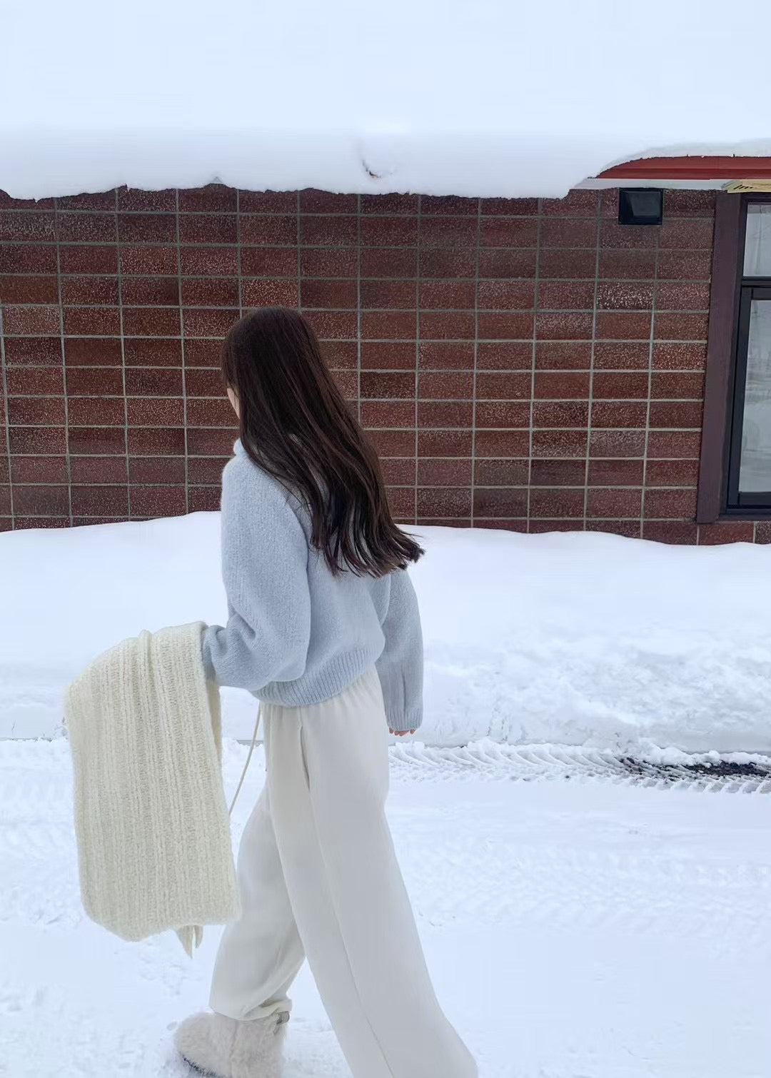 🇰🇷設計師選品 羊駝毛&羊毛混織短板帽踢