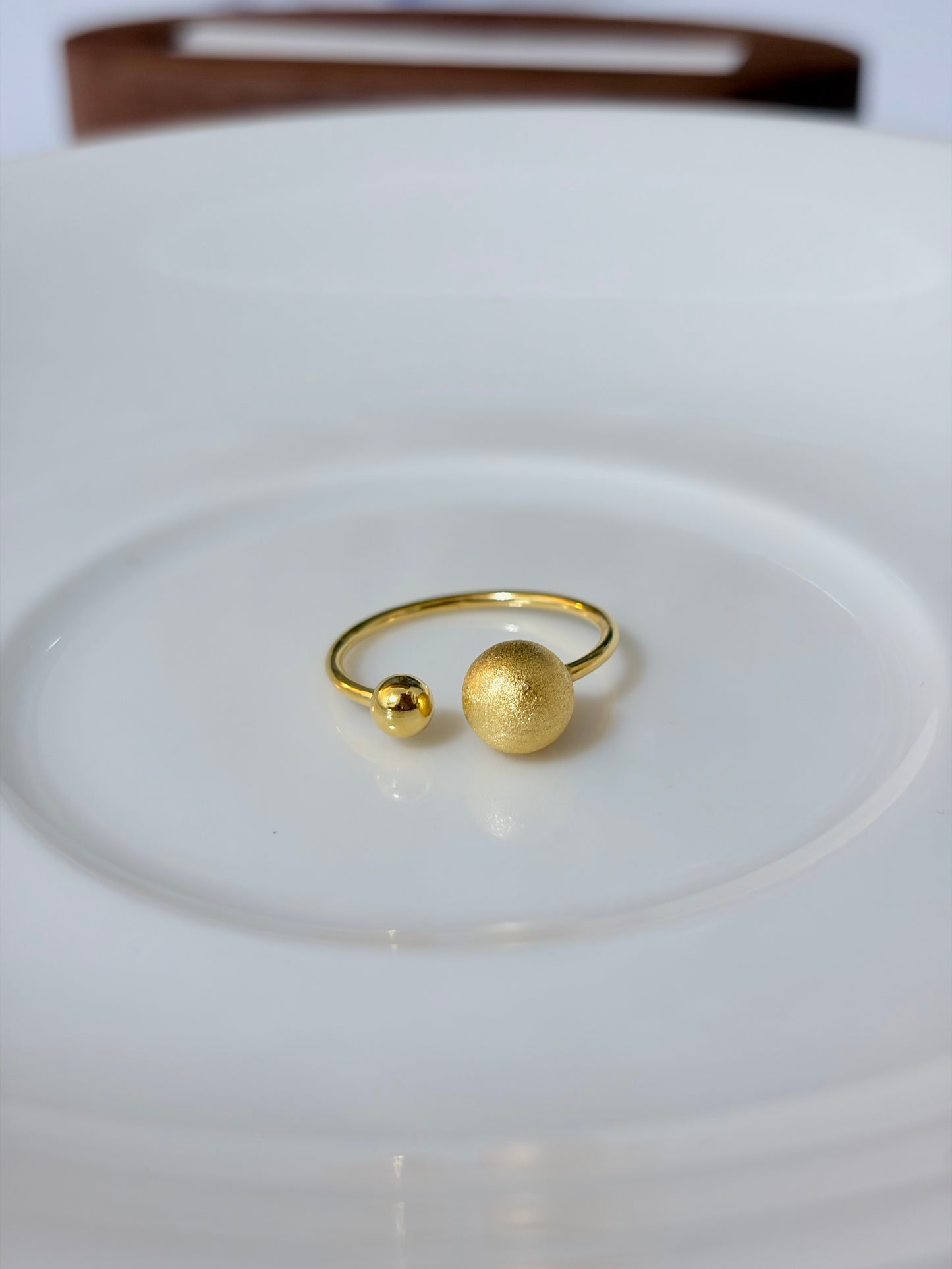 雙球霧光戒指Misty Duo Ring