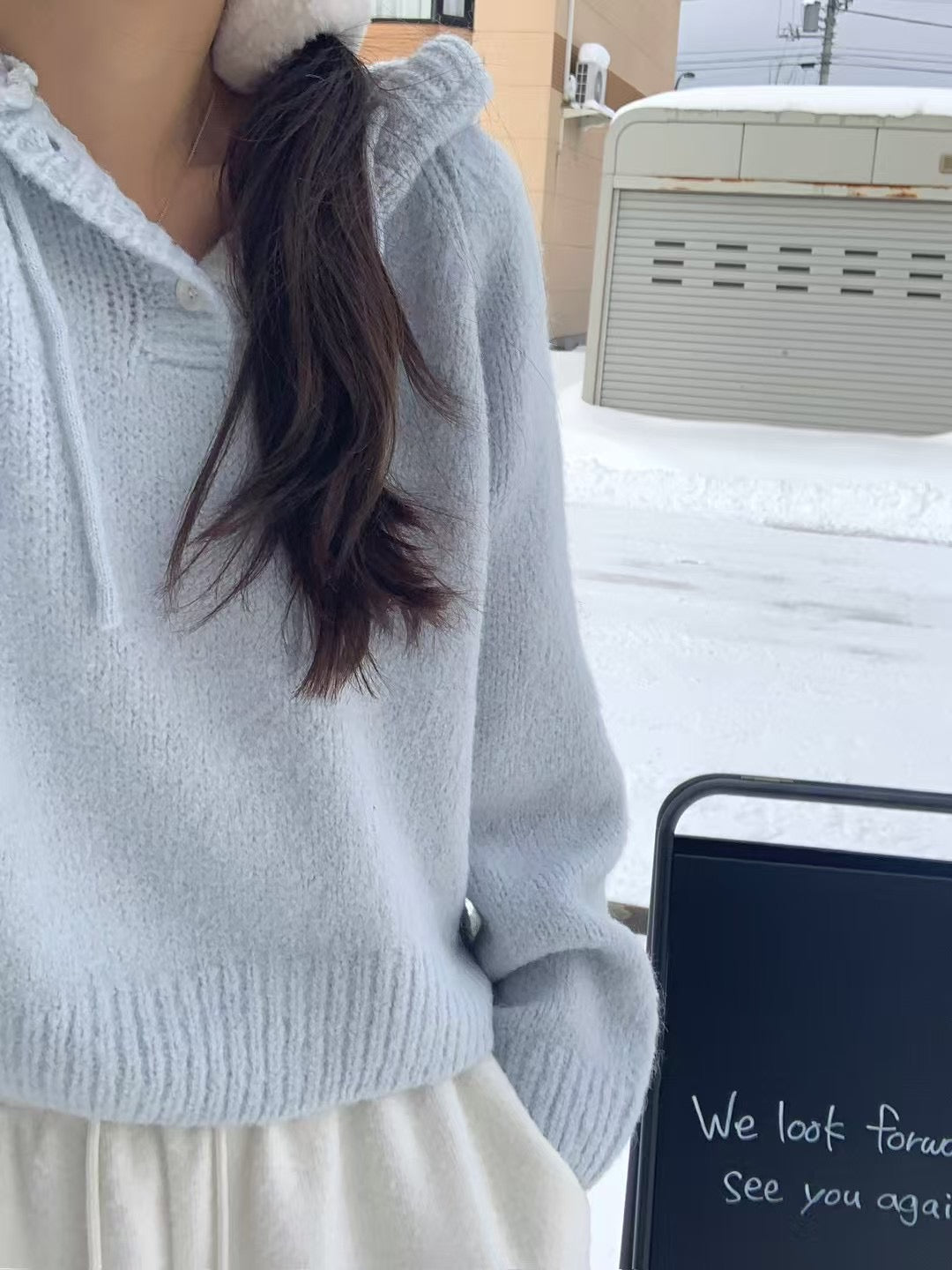 🇰🇷設計師選品 羊駝毛&羊毛混織短板帽踢