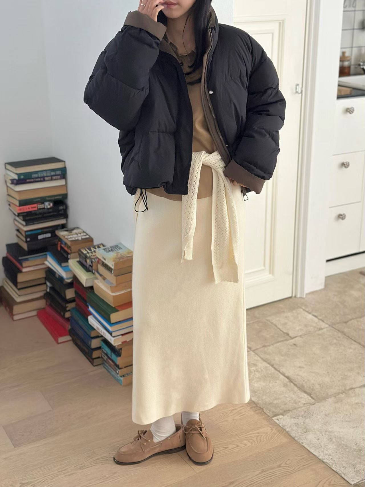 厚榜羊毛針織裙