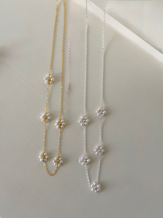 推薦款💝淡水珍珠小花項鍊