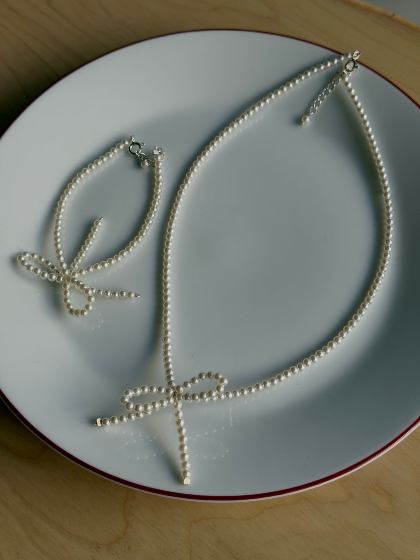 推薦款💝蝴蝶結珍珠手鏈