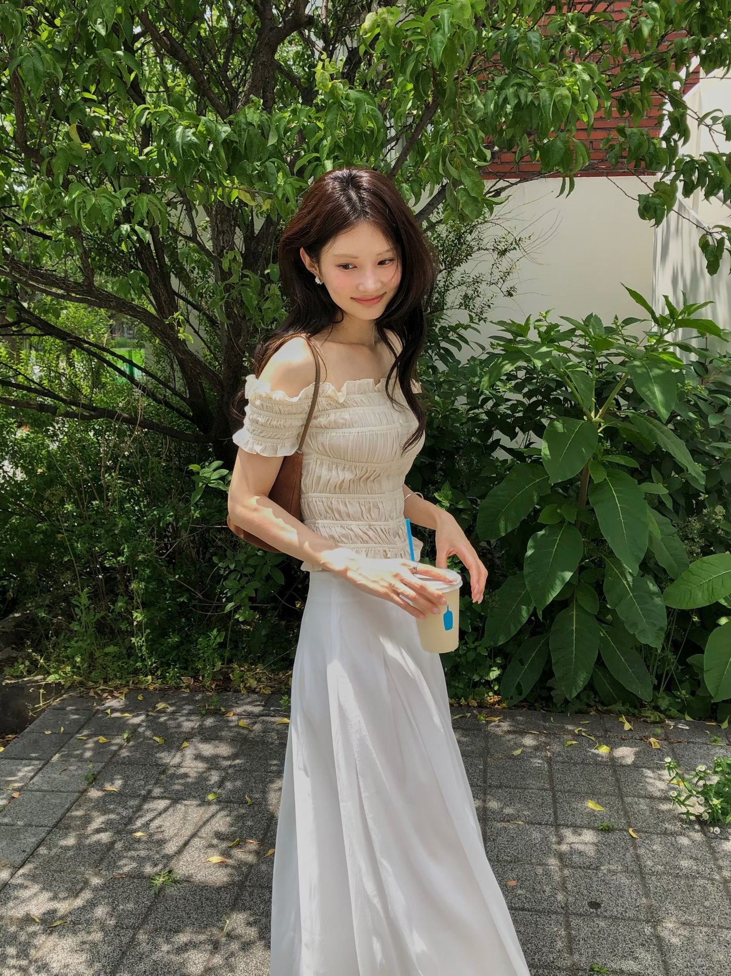 J15法式月光奶霧長裙
