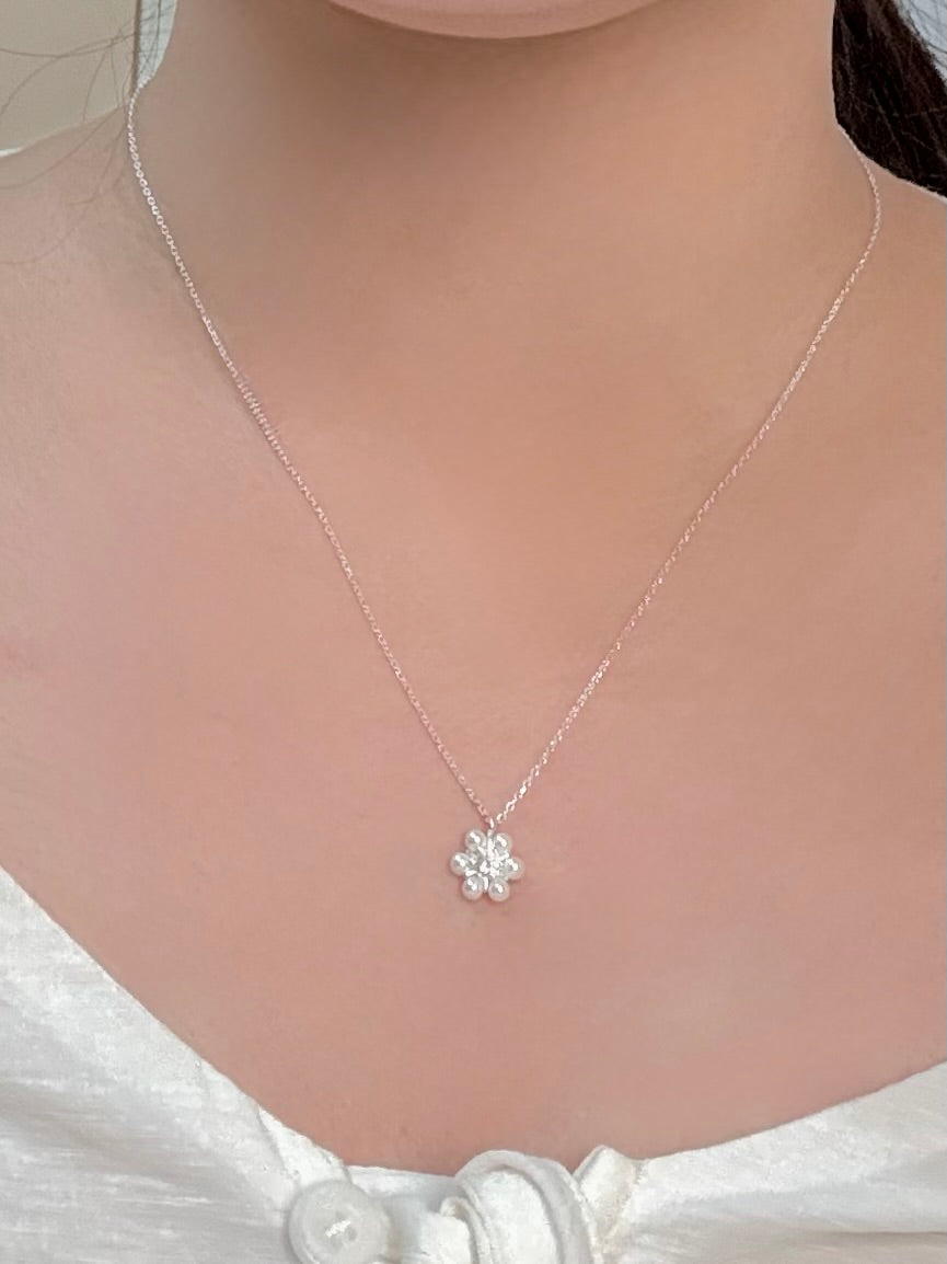 珍珠小花項鍊