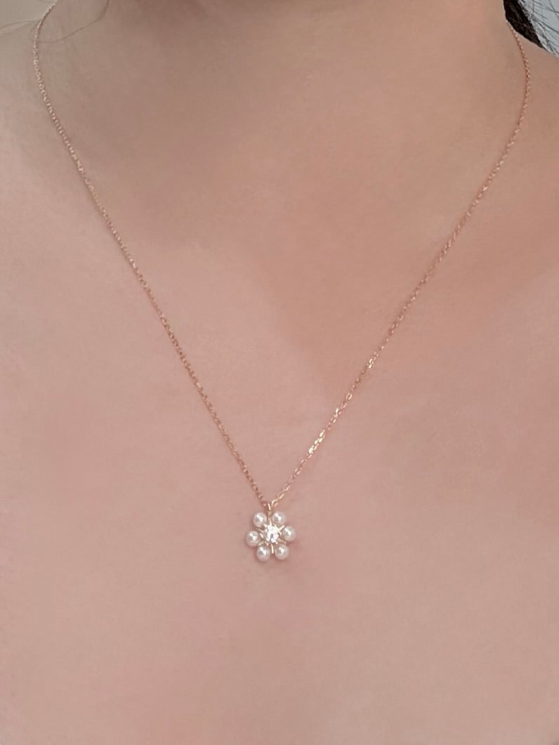 珍珠小花項鍊