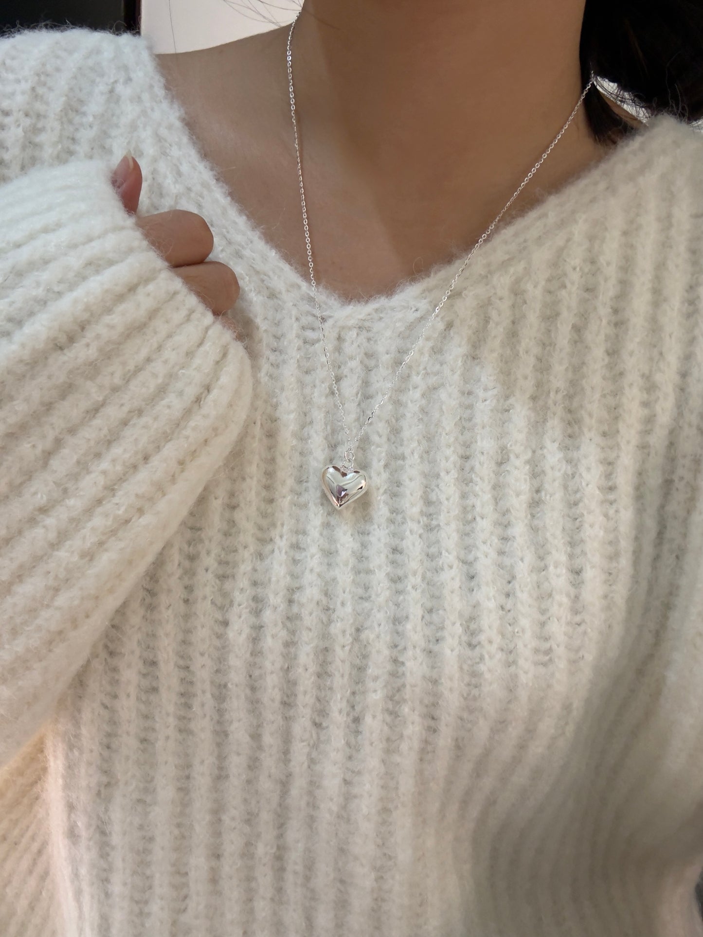 推薦款🎄💖愛心長鏈毛衣鏈