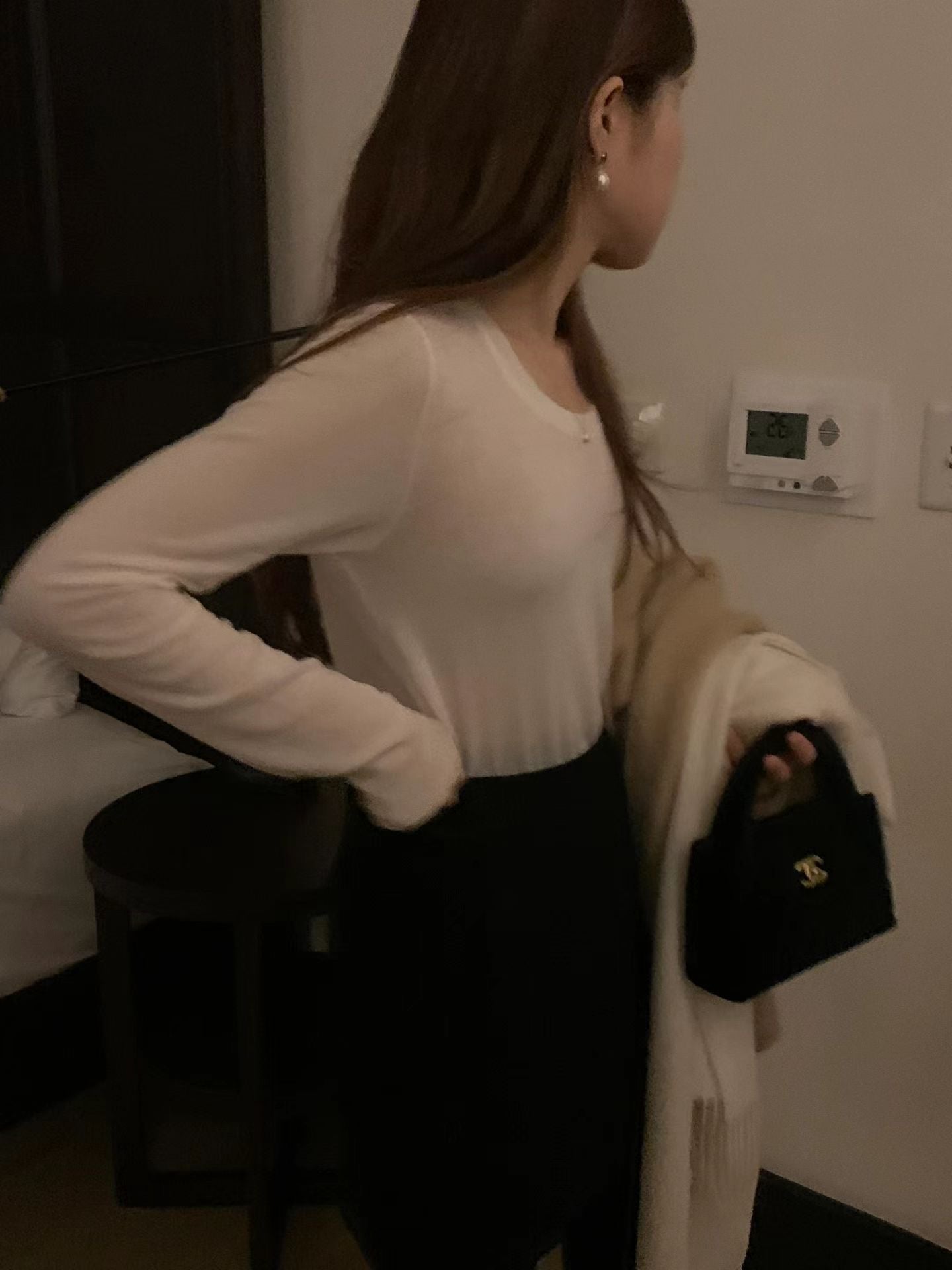 韓國熱銷🔥天絲羊毛圓領打底衣