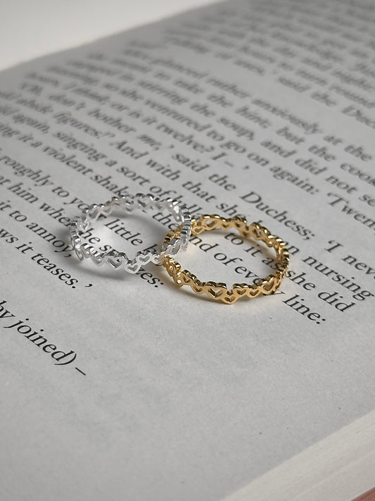 熱銷款💖鏤空愛心戒指