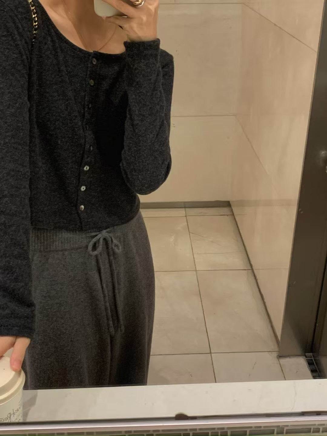 安哥拉羊毛針織開襟衫