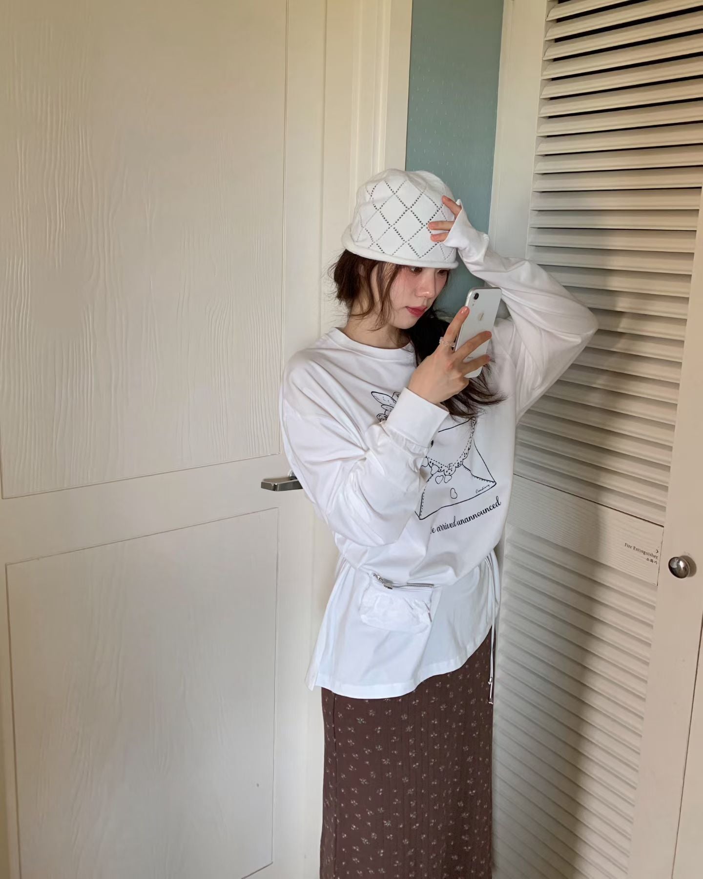 【現貨🍦】F19小碎花坑條棉裙