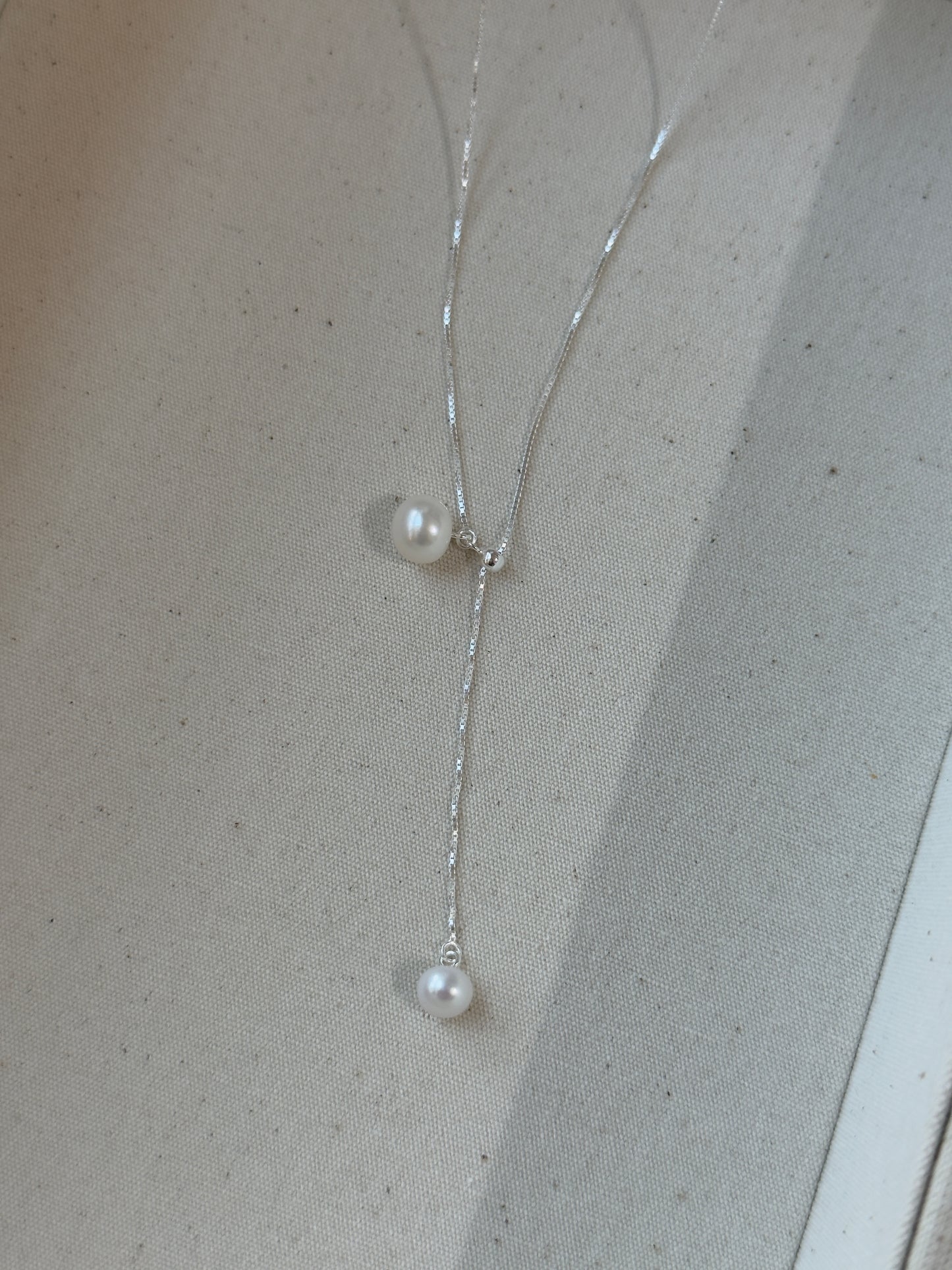 氣質穿搭必備 淡水珍珠調節長鏈毛衣鏈🫧