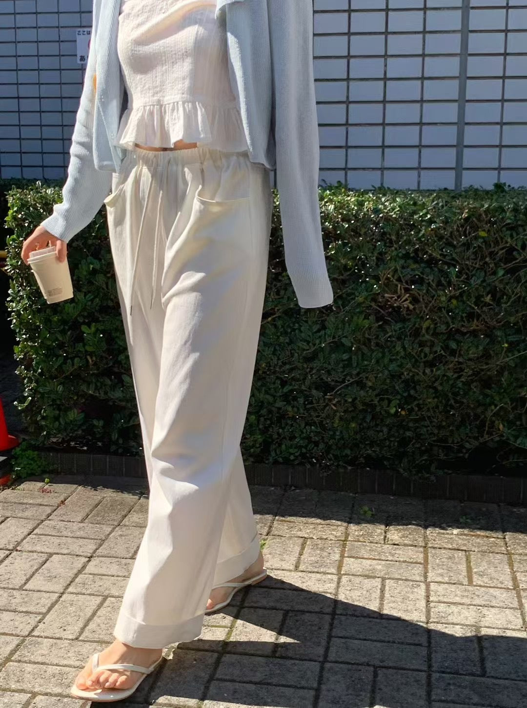 Y35法式慵懶感休閒褲