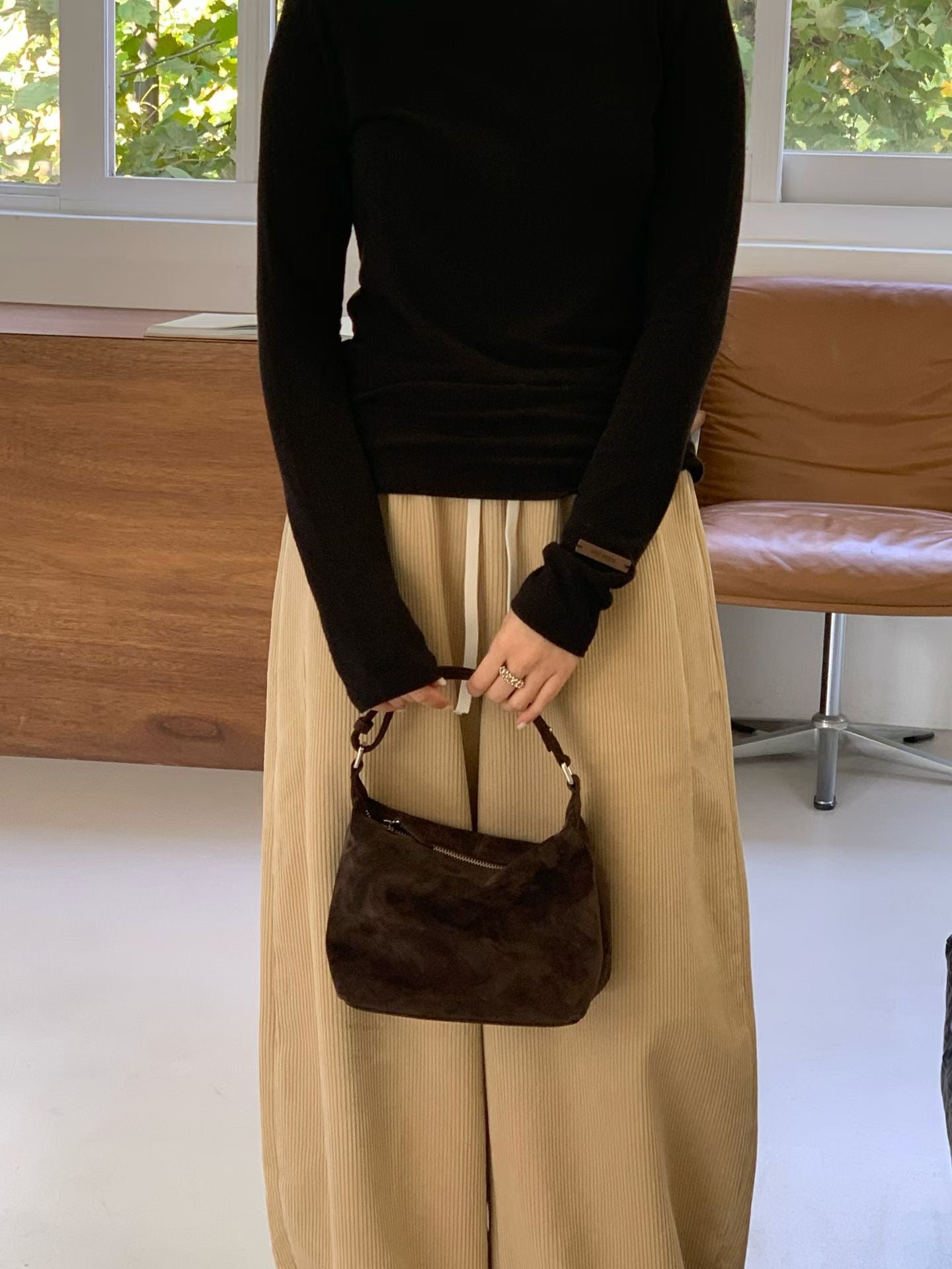 秋冬推薦款✨質感熊寶寶麂皮包🤎🐻