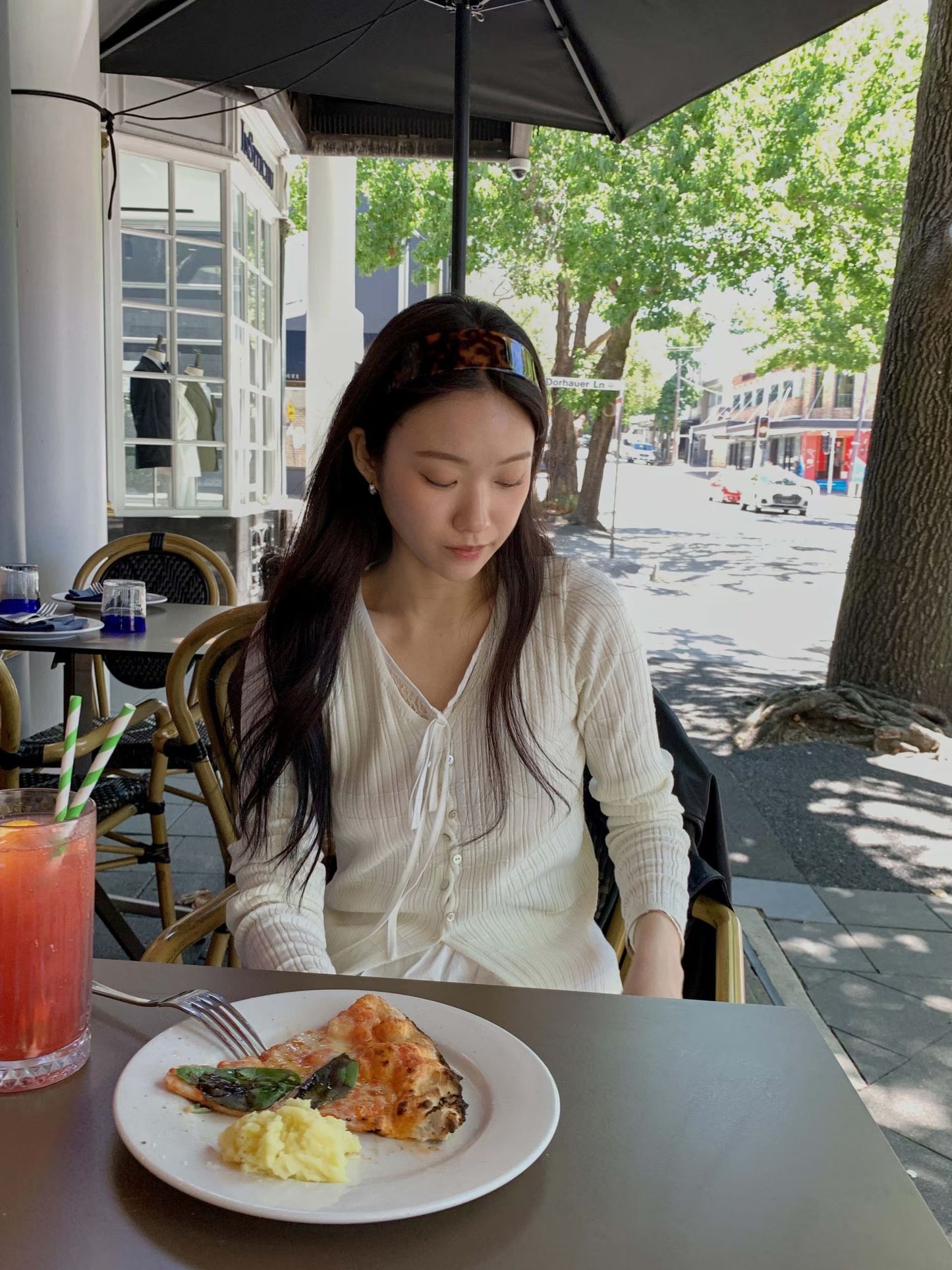 F01針織蕾絲彈性上衣