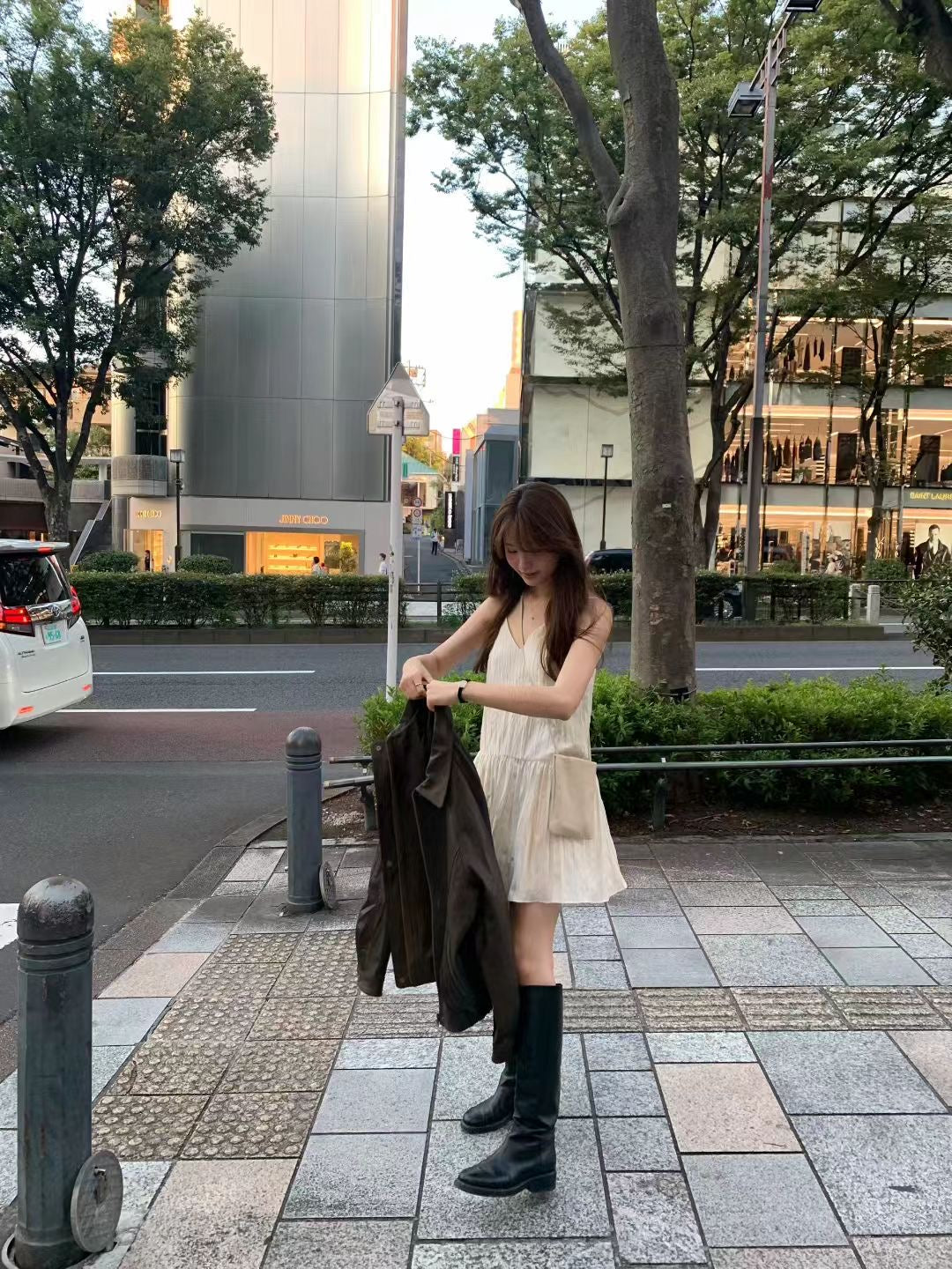 【現貨🍦】A09奶油日光細肩洋裝
