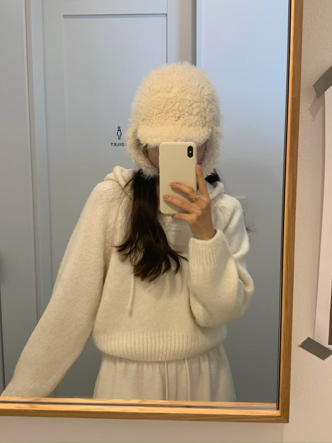 🇰🇷設計師選品 羊駝毛&羊毛混織短板帽踢