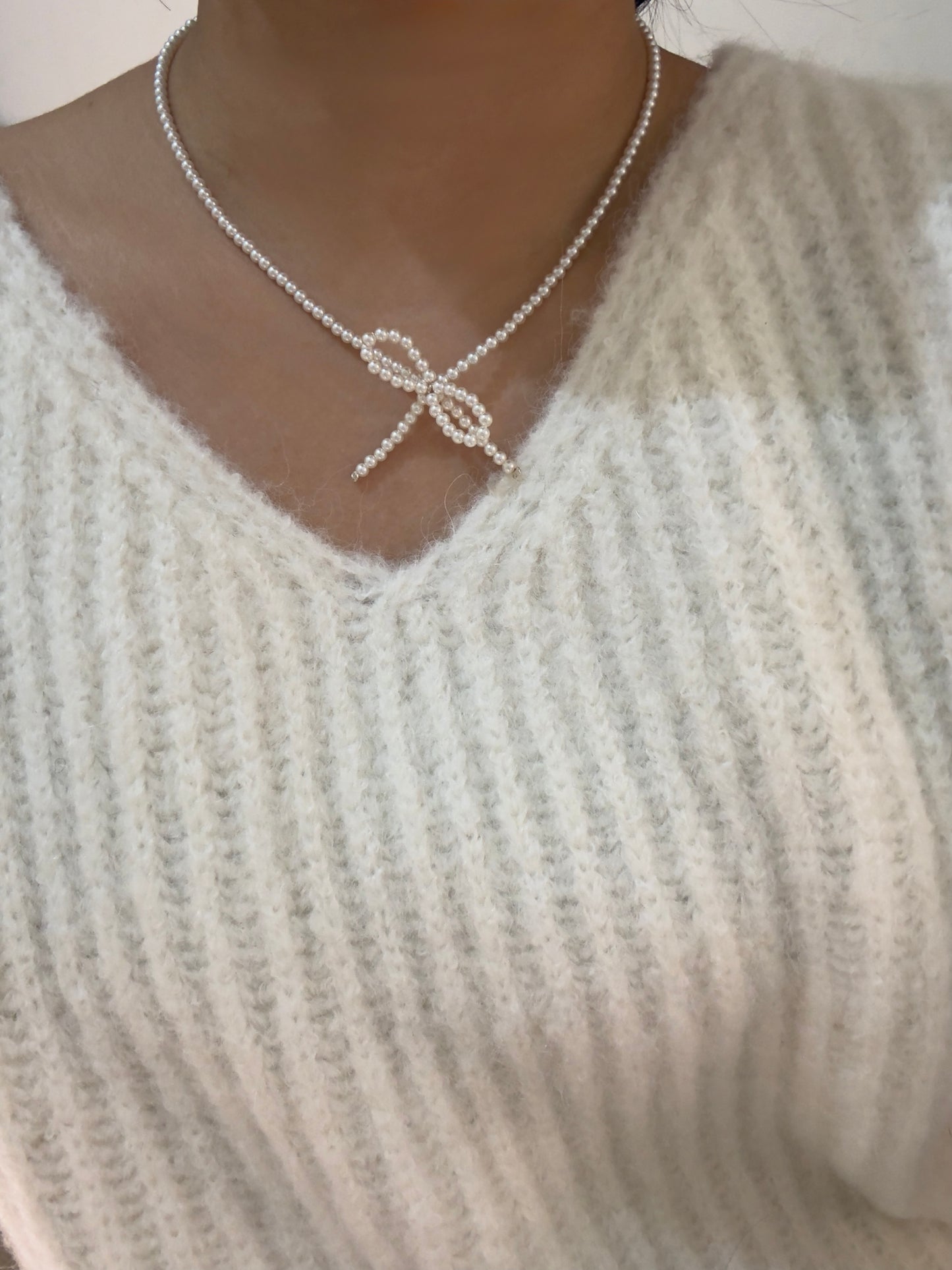 推薦款🎄💖蝴蝶結珍珠項鏈