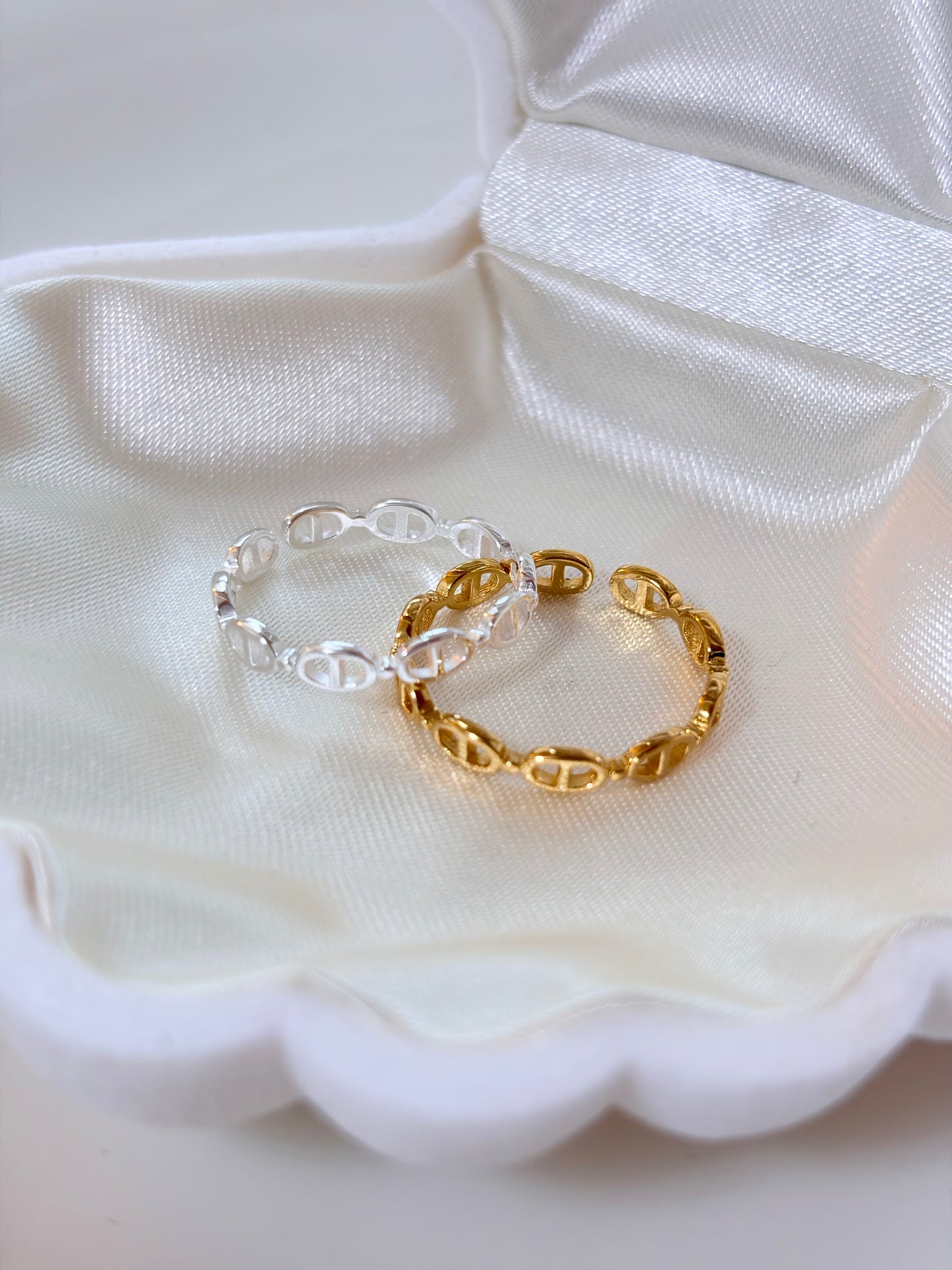 簍空鏈節戒指Chain Link Ring