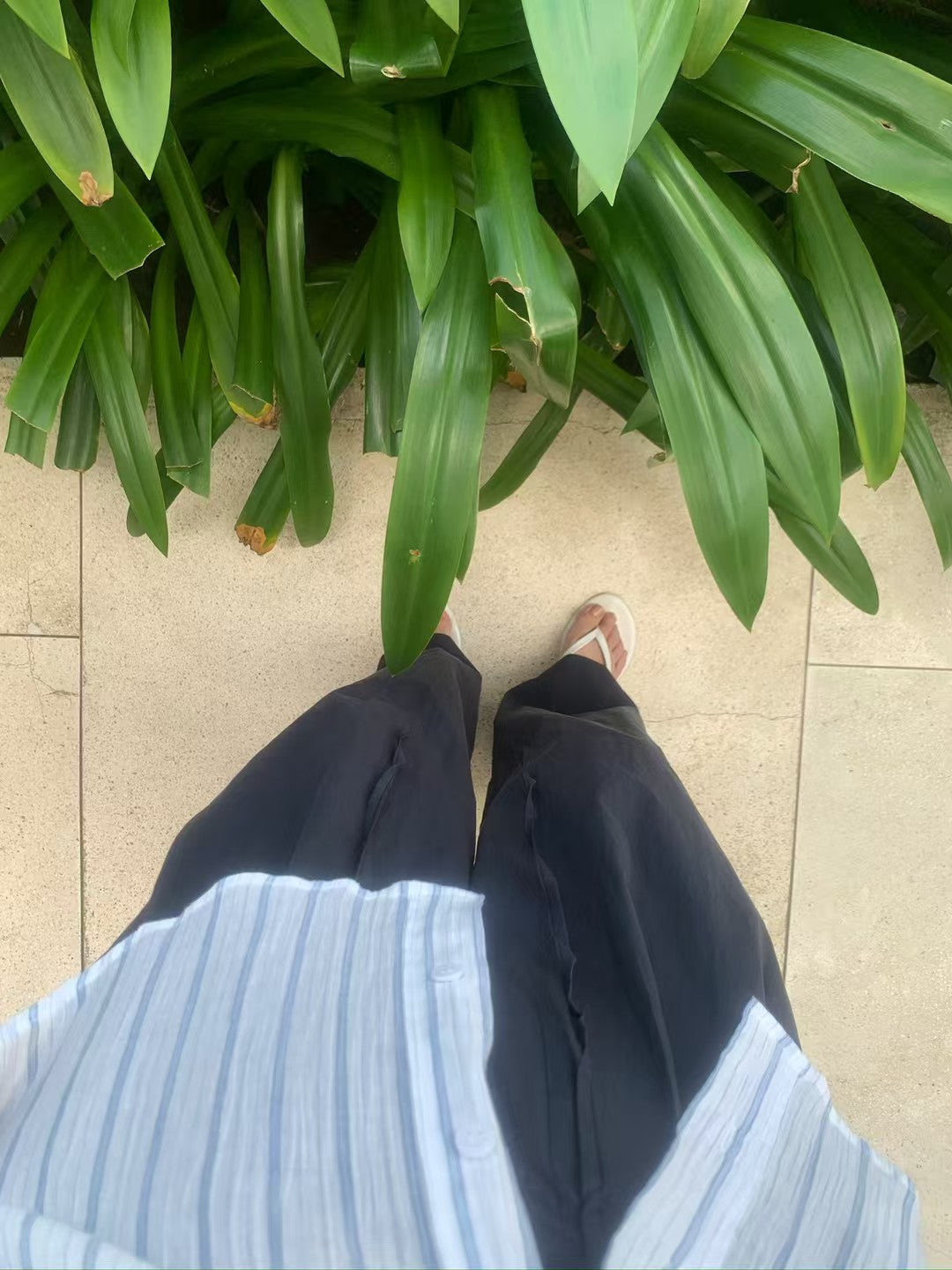 J06夏日必備☀️法式天絲涼感舒服褲