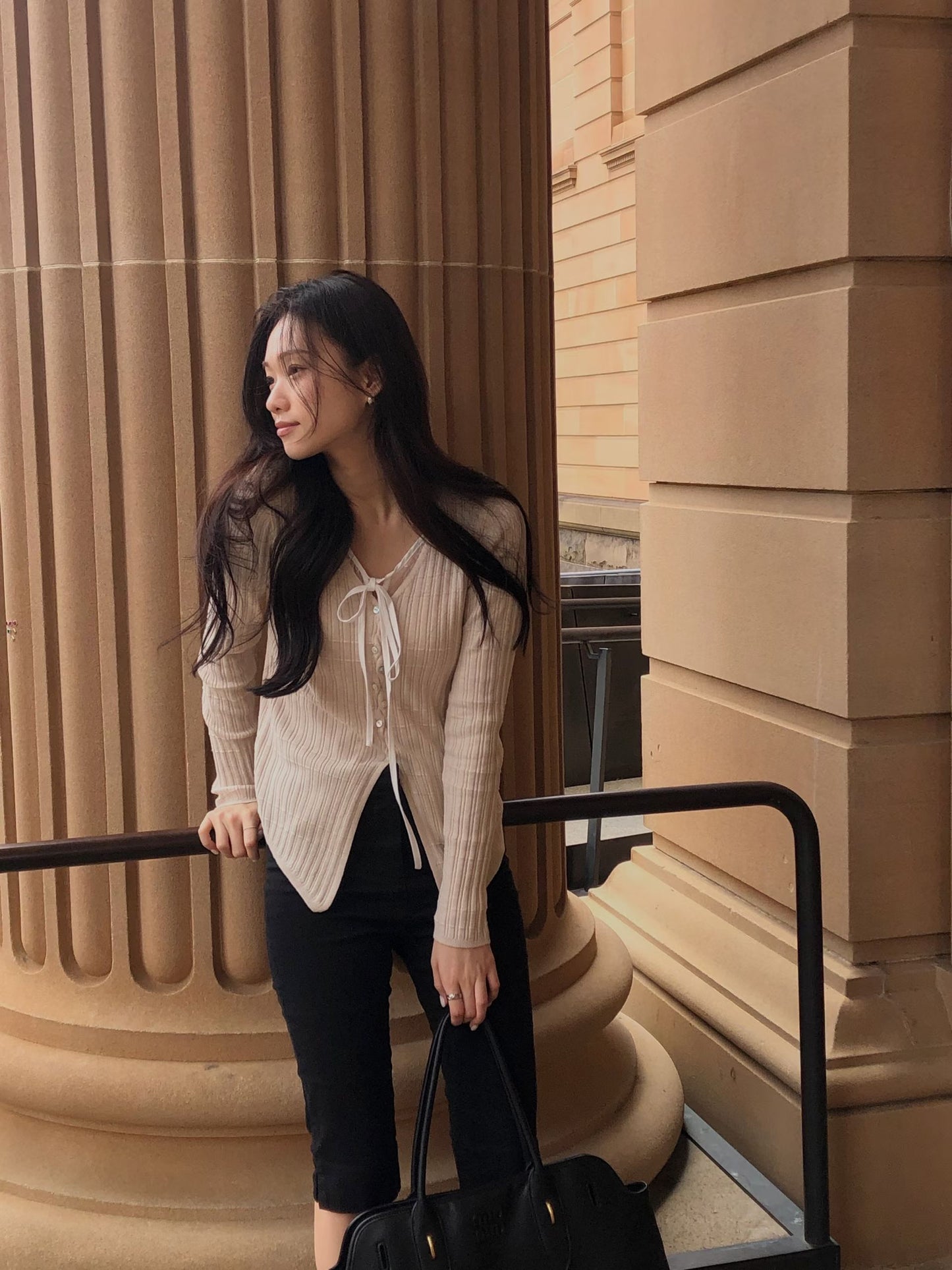 F01針織蕾絲彈性上衣