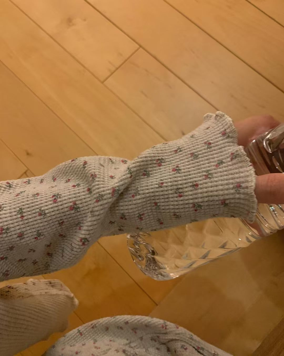 花朵羅紋睡衣套裝