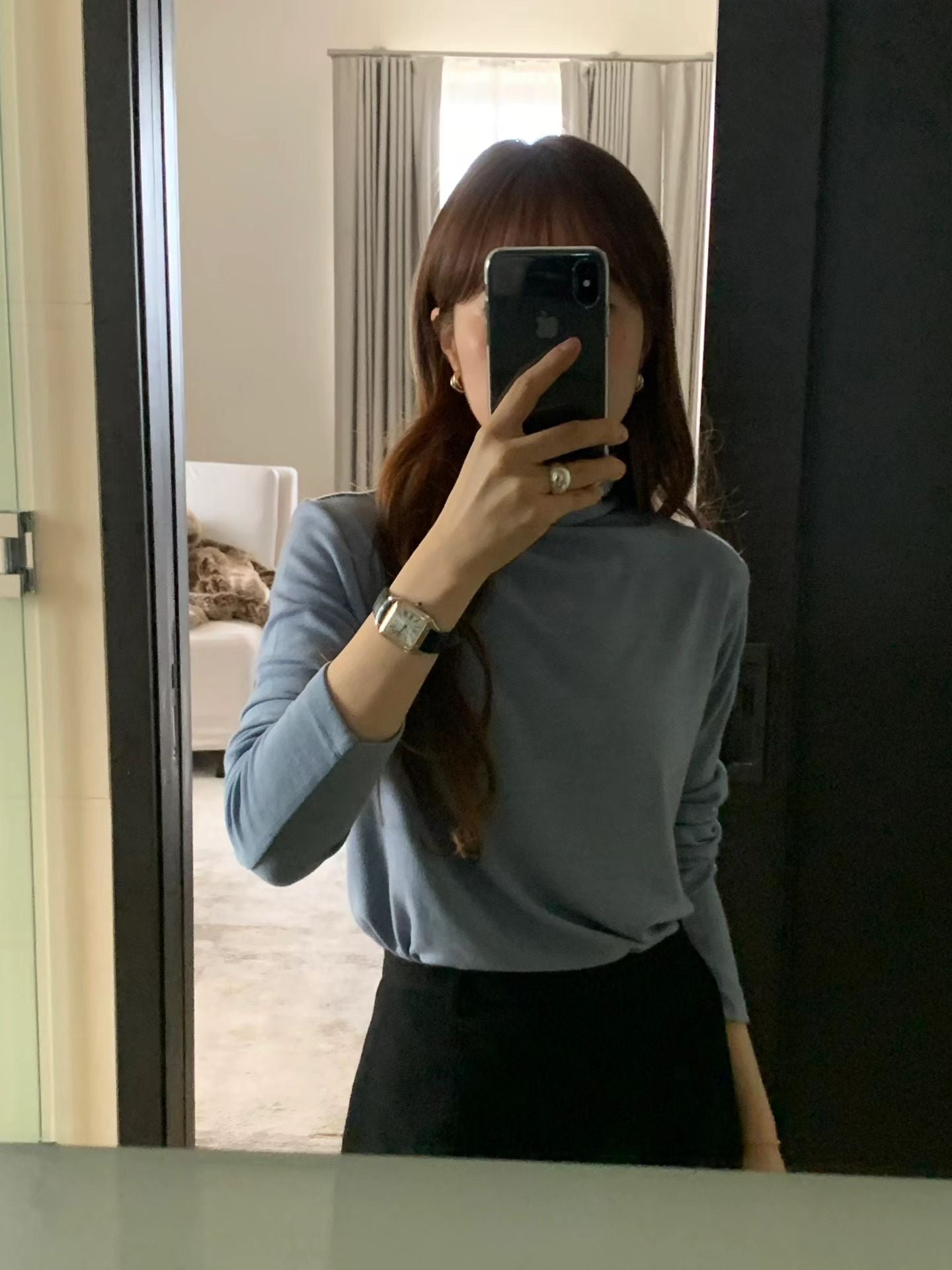 韓國熱銷🔥天絲羊毛高領打底🐑