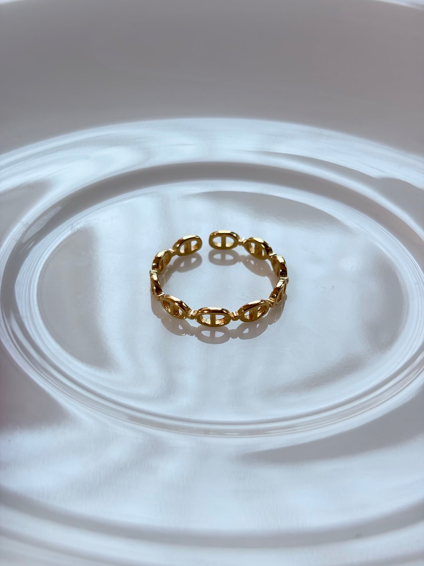 簍空鏈節戒指Chain Link Ring