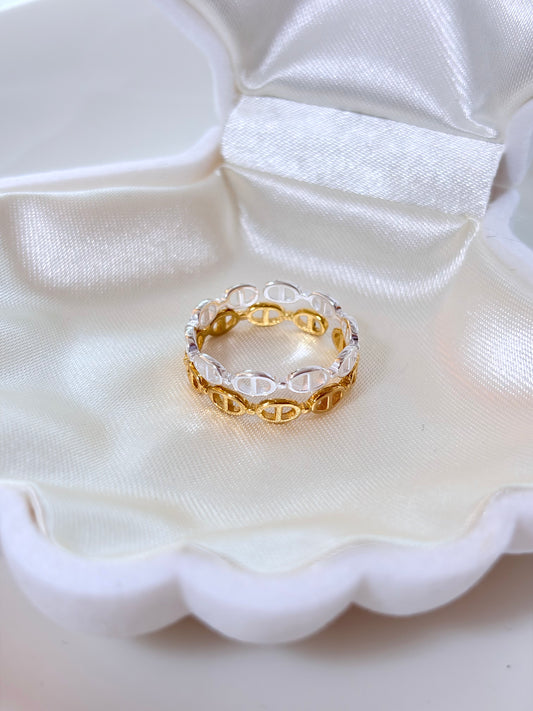 簍空鏈節戒指Chain Link Ring