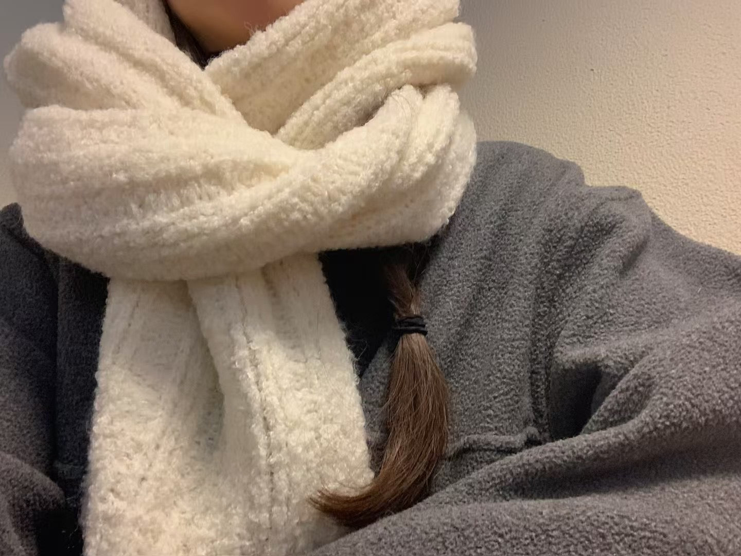 韓國設計師款🇰🇷羊駝毛羊毛混織圍巾