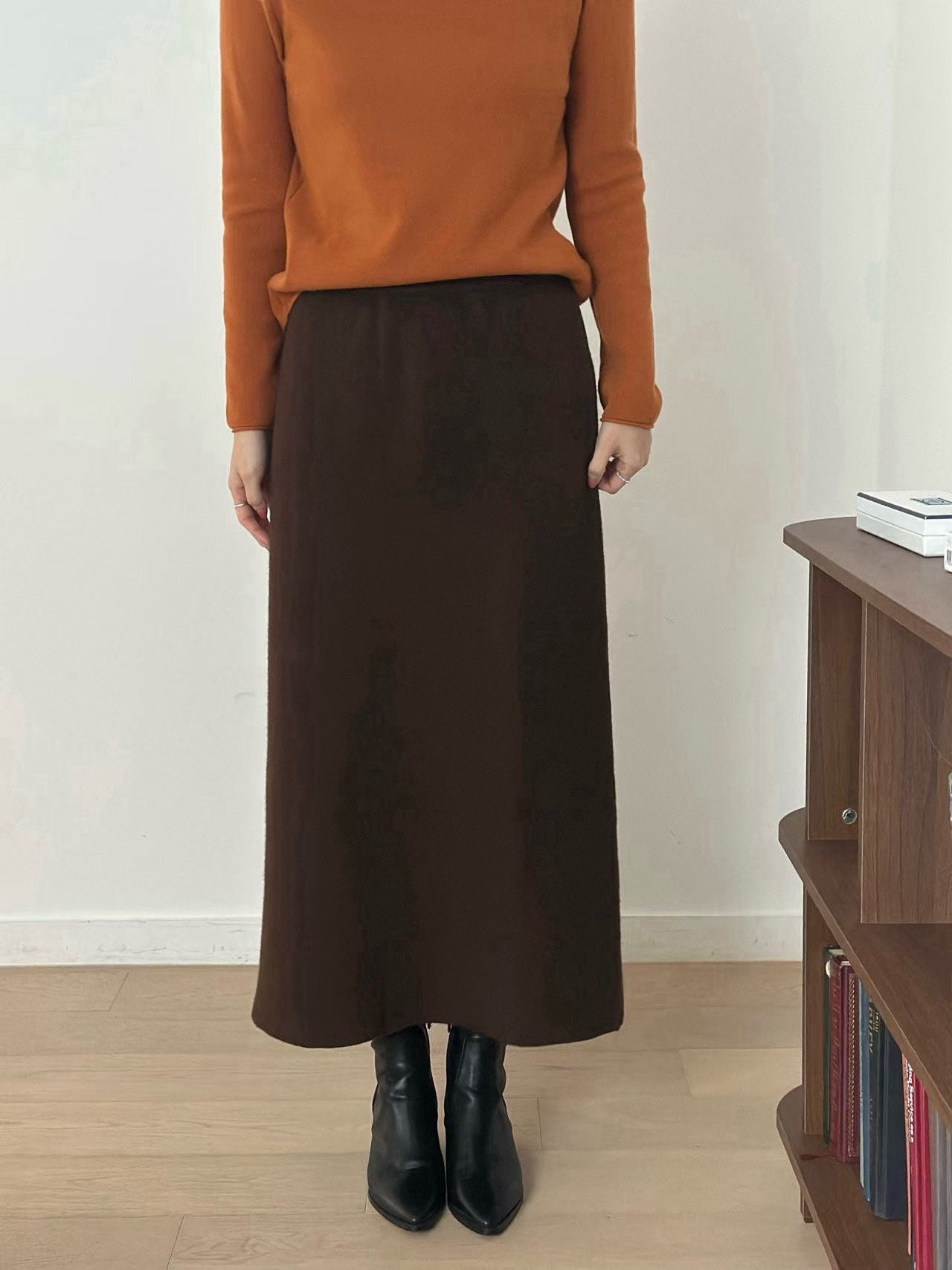 厚榜羊毛針織裙