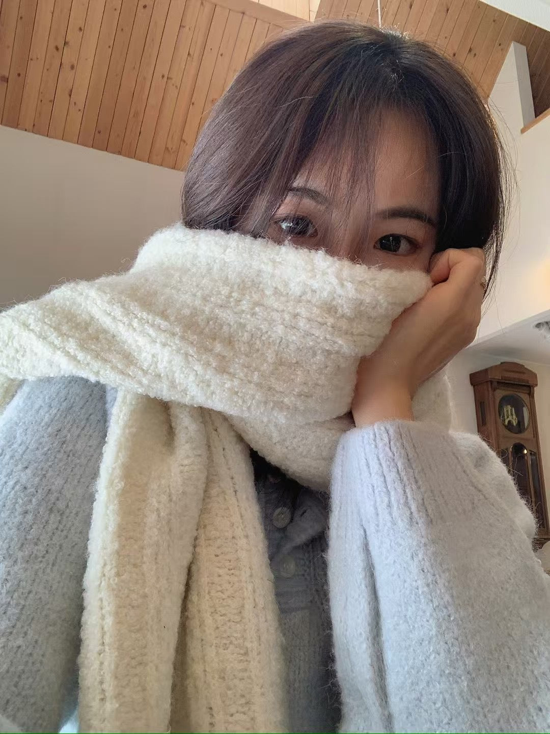 🇰🇷設計師選品 羊駝毛&羊毛混織短板帽踢